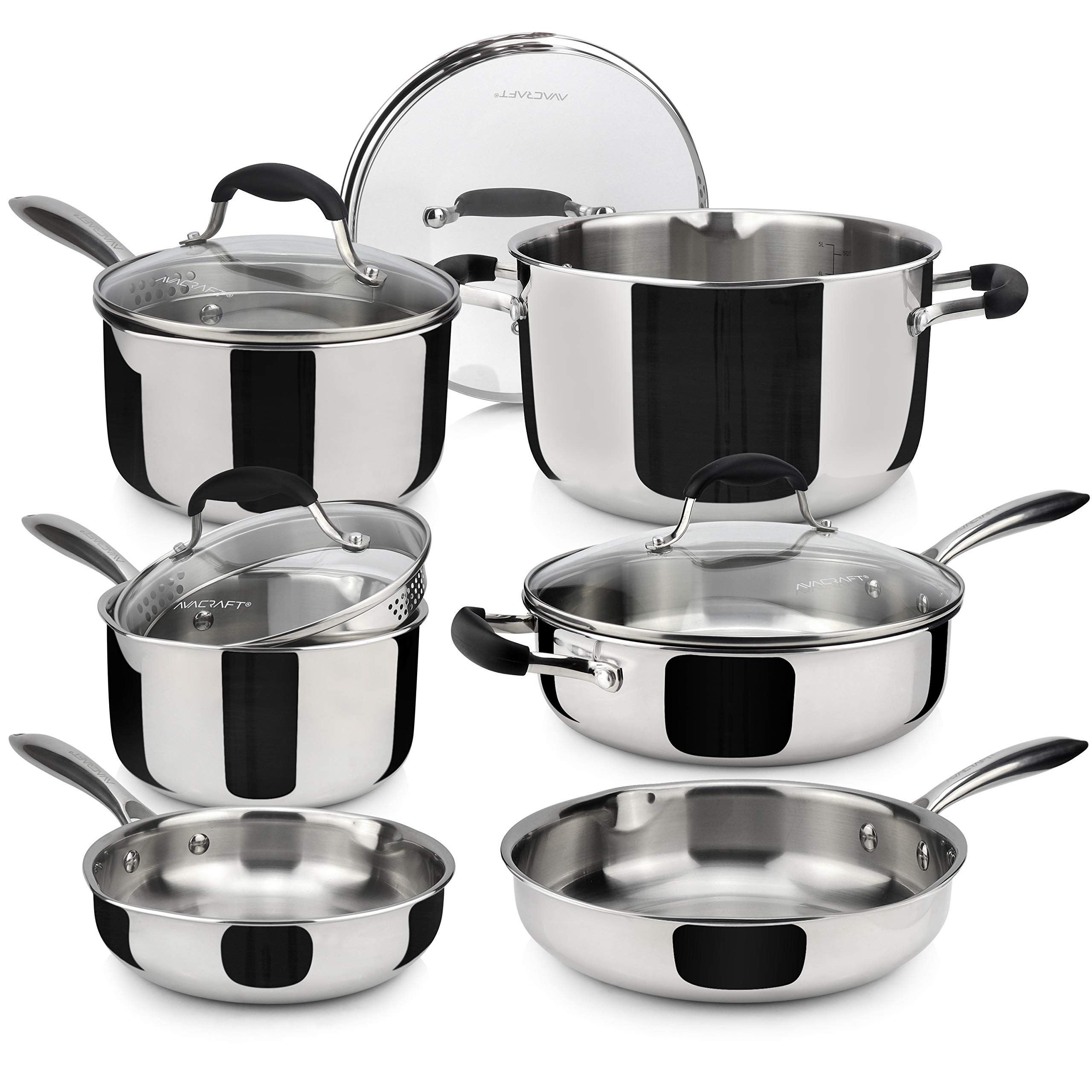 AVACRAFT 10-Piece Stainless Steel Set