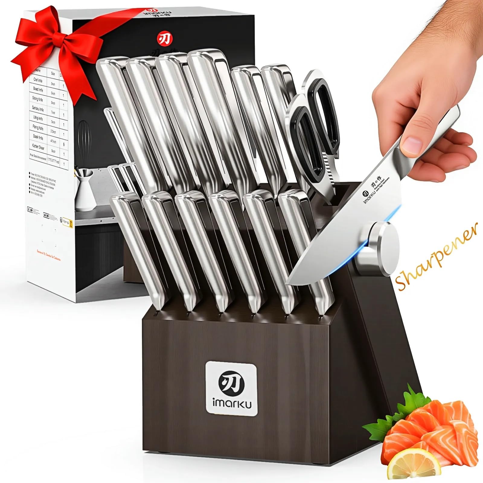 imarku G14 14-Piece Knife Set