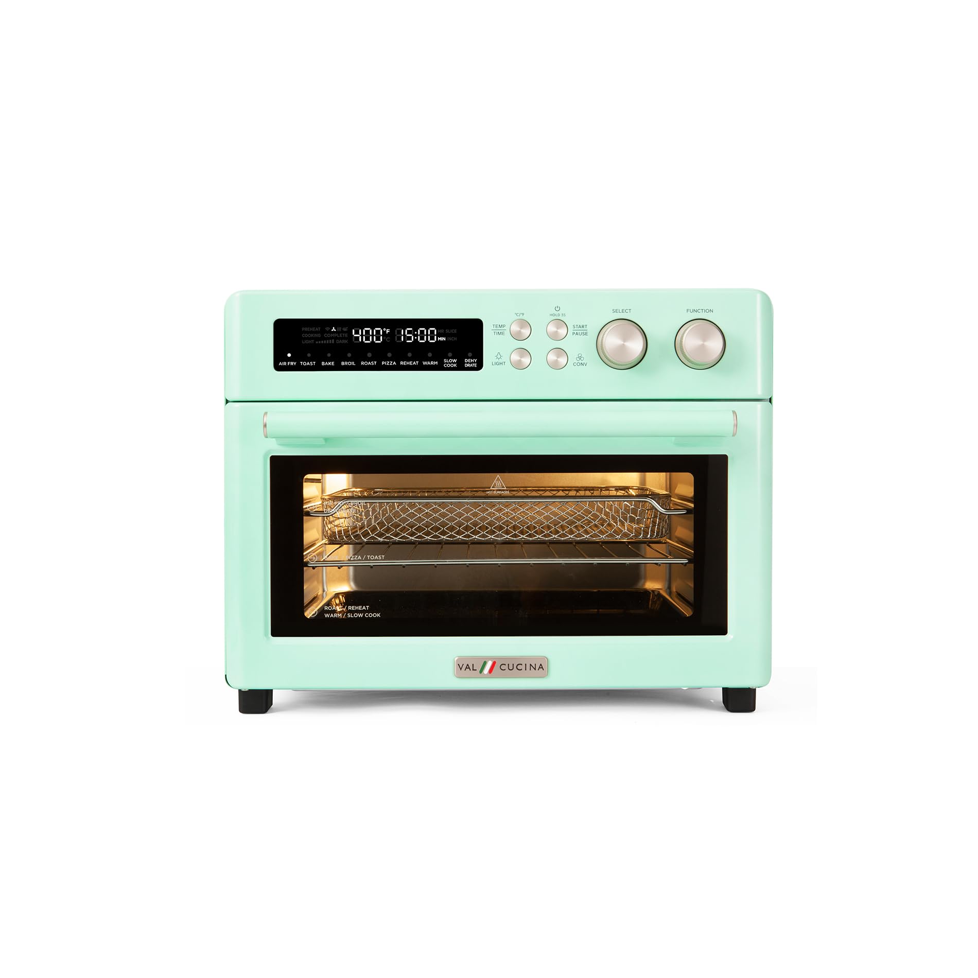 VAL CUCINA Retro 26.3 QT Air Fryer Toaster Oven