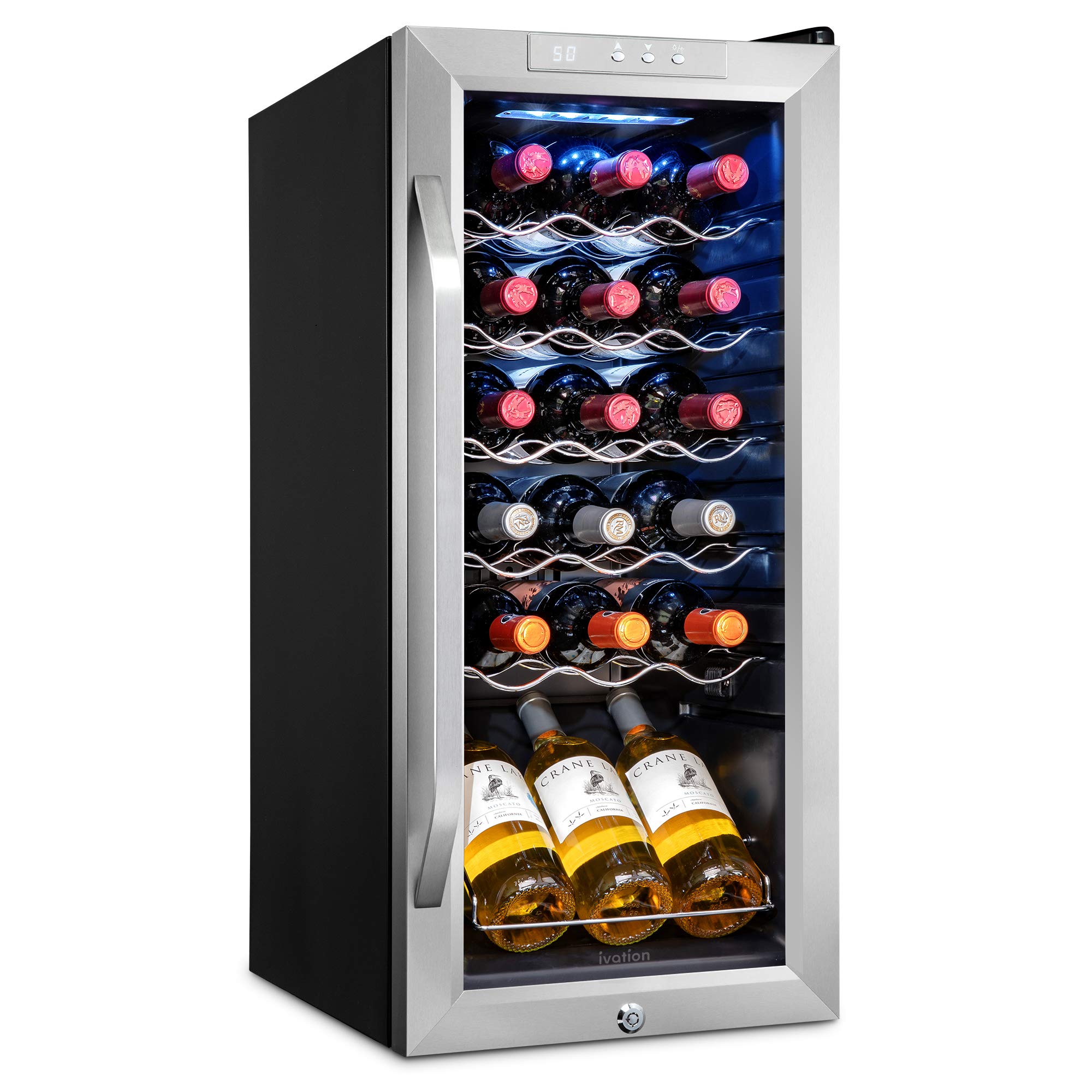 Ivation 18 Bottle Compressor Wine Cooler