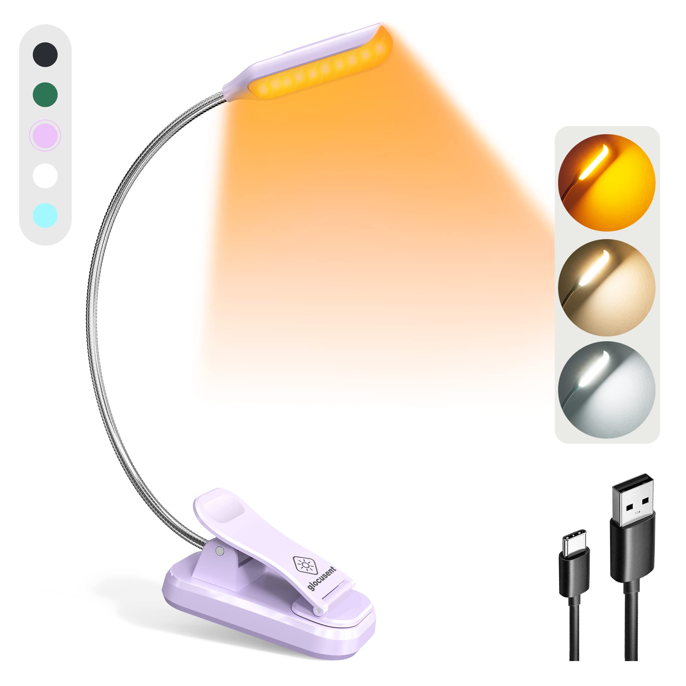Glocusent Willow Book Light