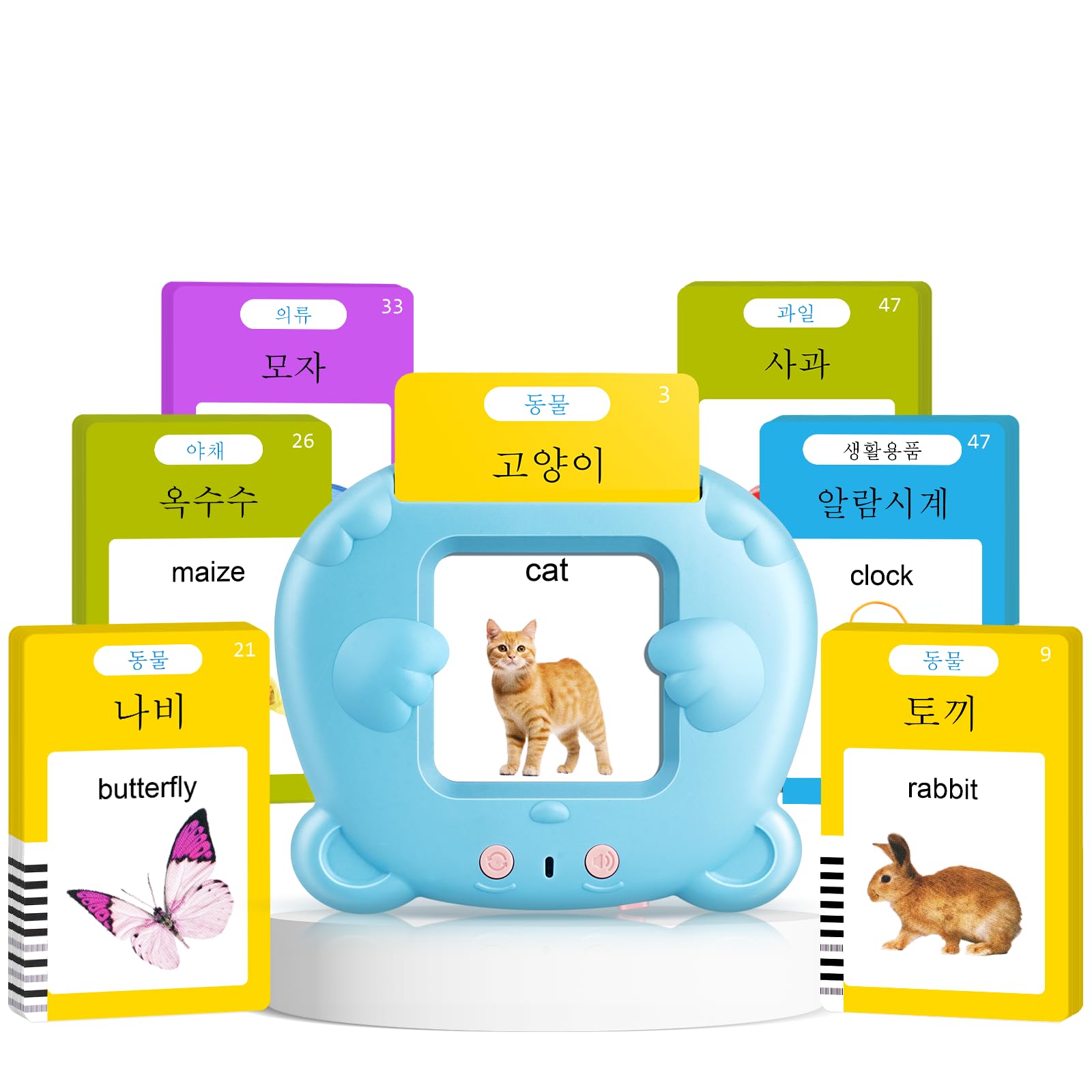 Korean English Talking Flash Cards, 510 Words