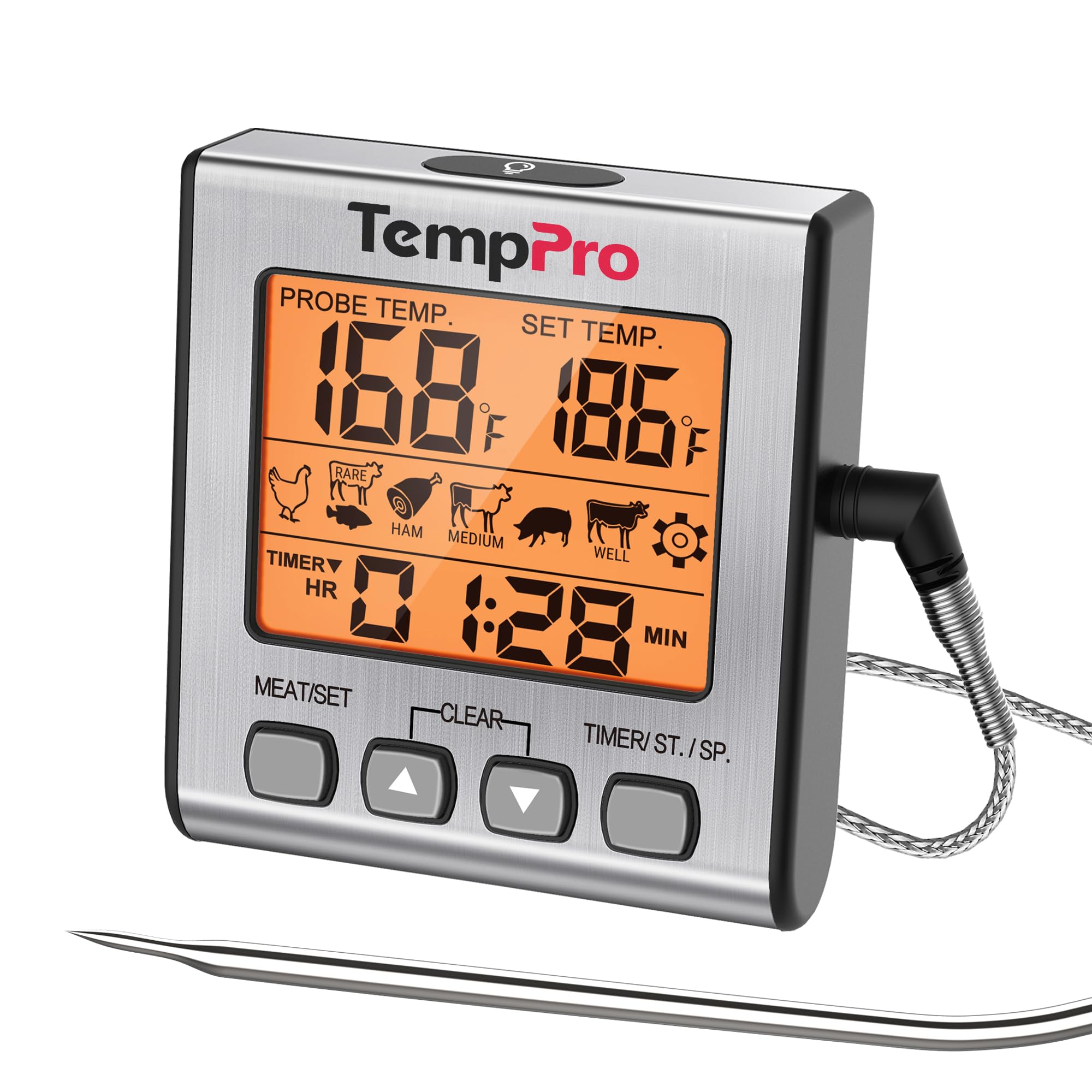 TempPro TempTrack Digital Meat Thermometer
