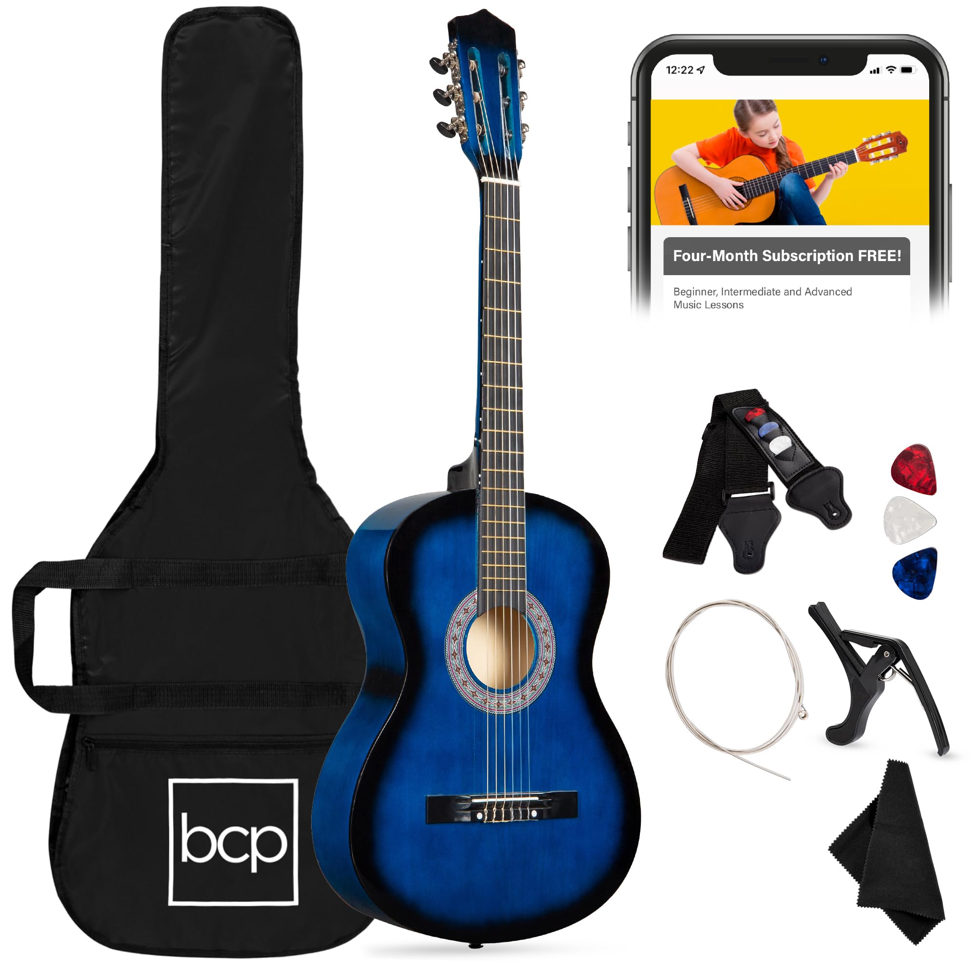 Best Choice Products 38in Acoustic Guitar Starter Kit