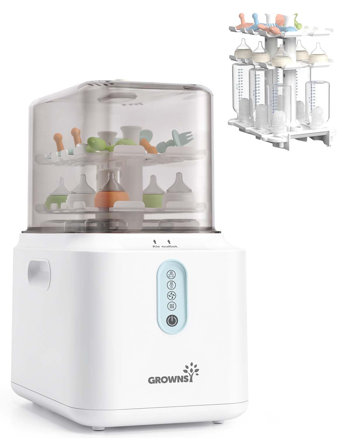 Grownsy 3-Layer Bottle Sterilizer and Dryer