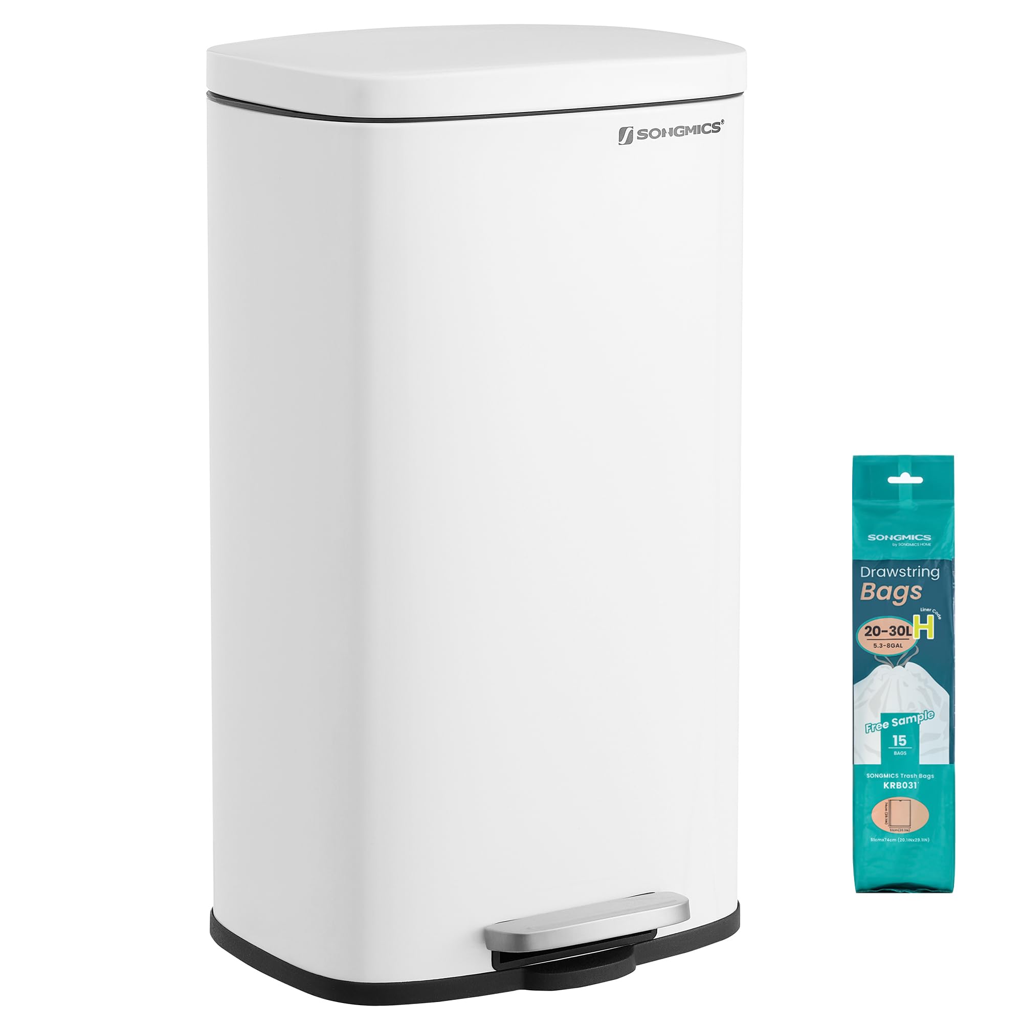 SONGMICS 8 Gallon Trash Can