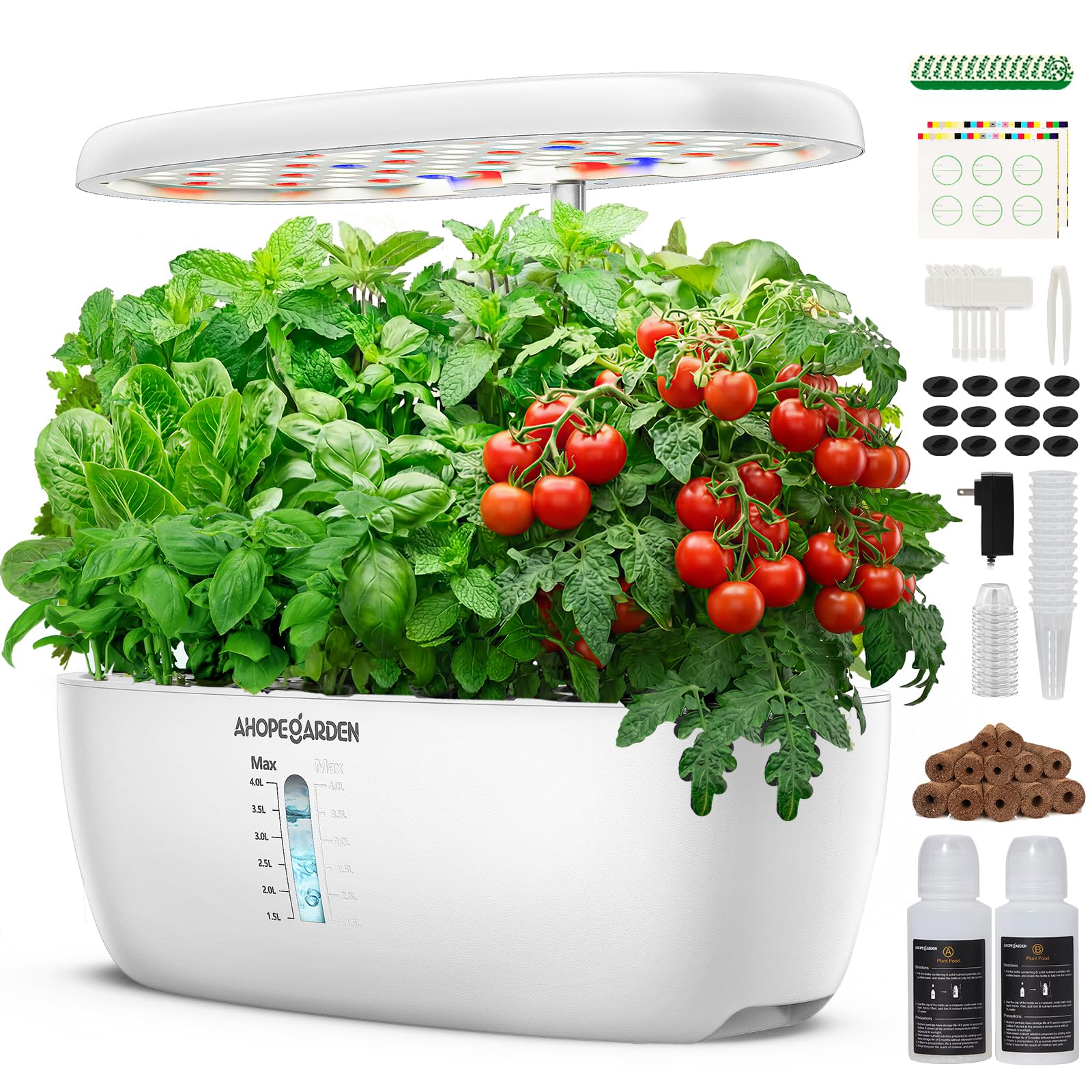 Ahopegarden Indoor Garden Hydroponics Growing System 12 Pods