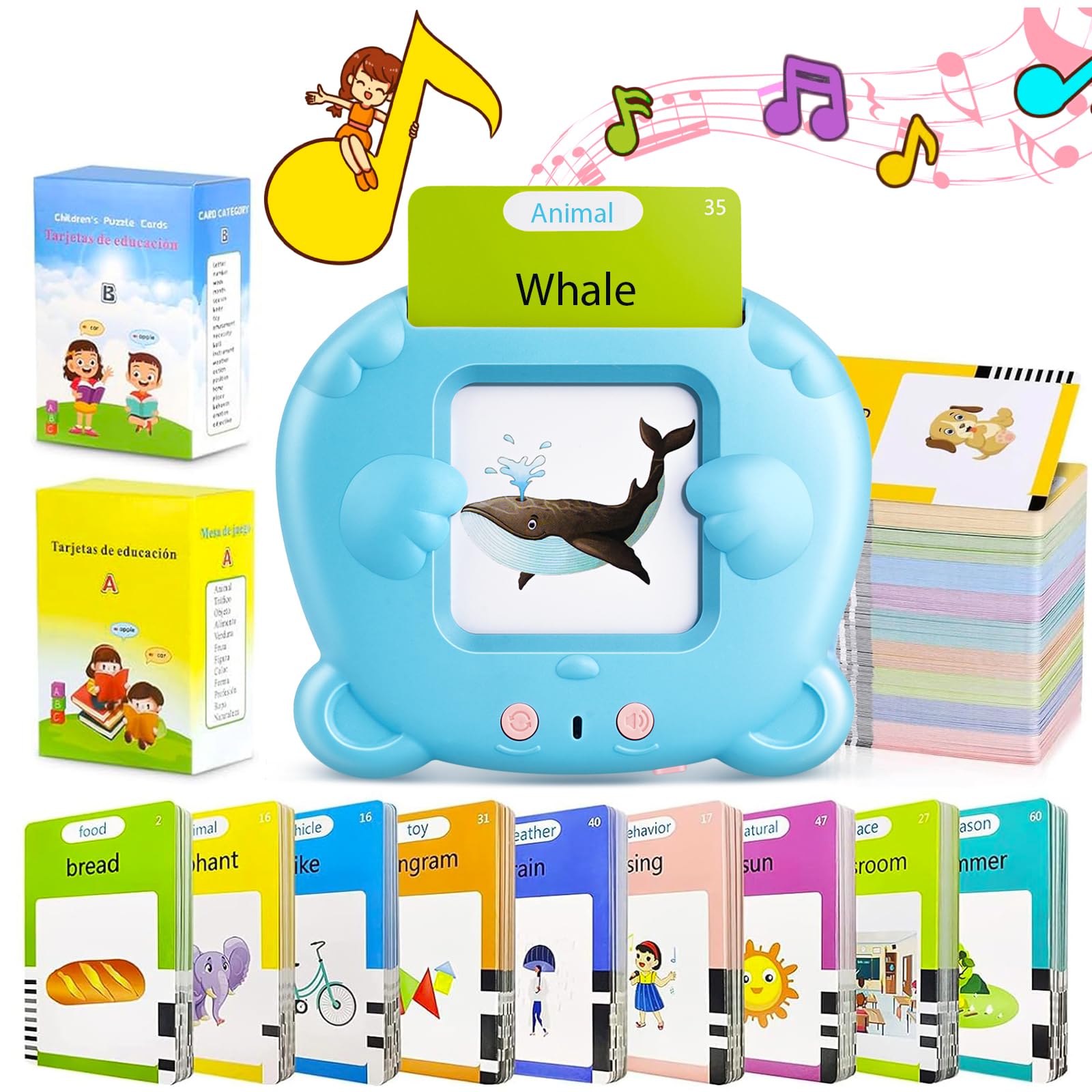 English Talking Flash Cards for Toddlers
