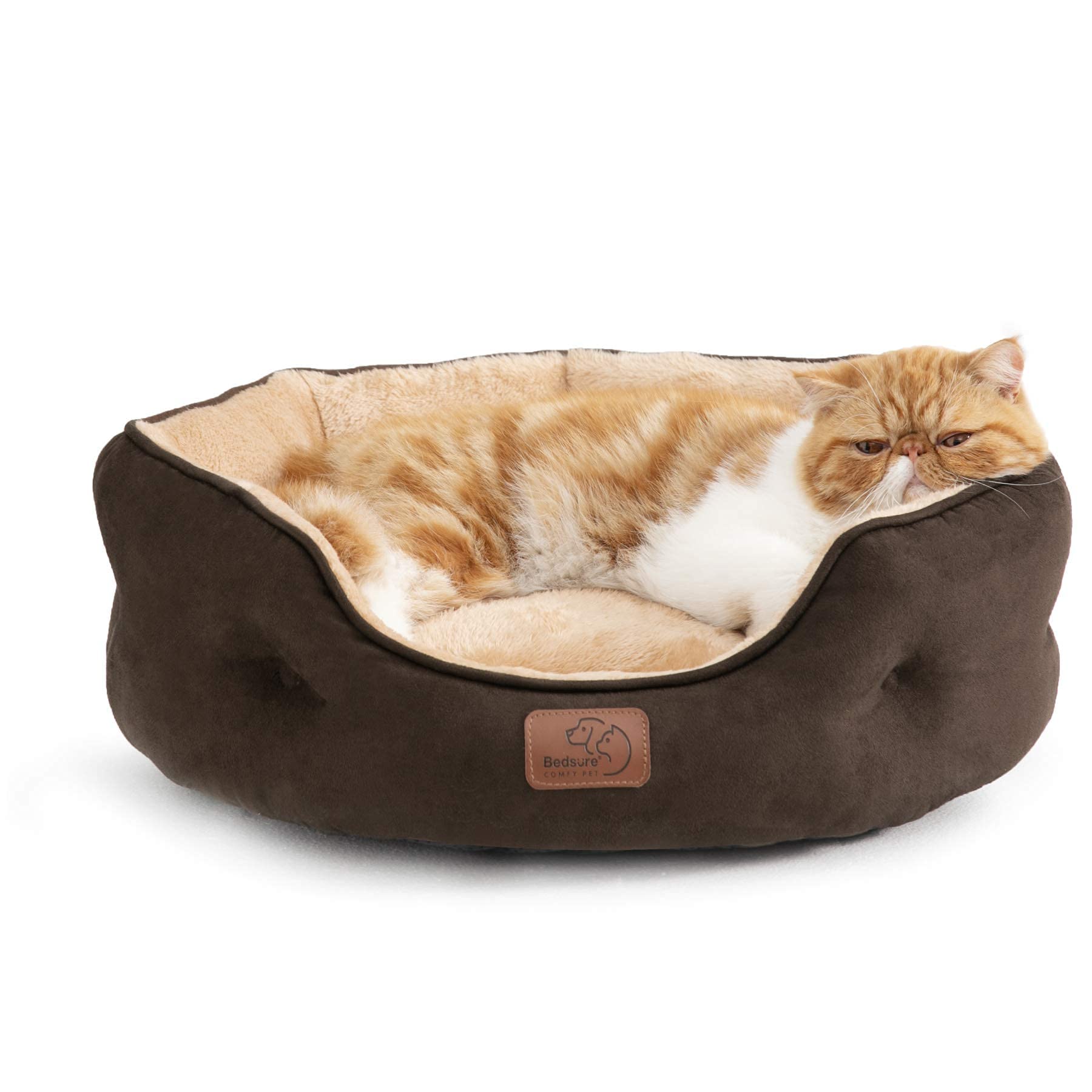 Bedsure Round Cat Bed, 20-Inch