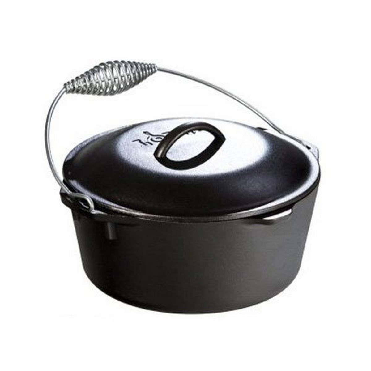 Lodge 5 Quart Cast Iron Dutch Oven with Bail Handle