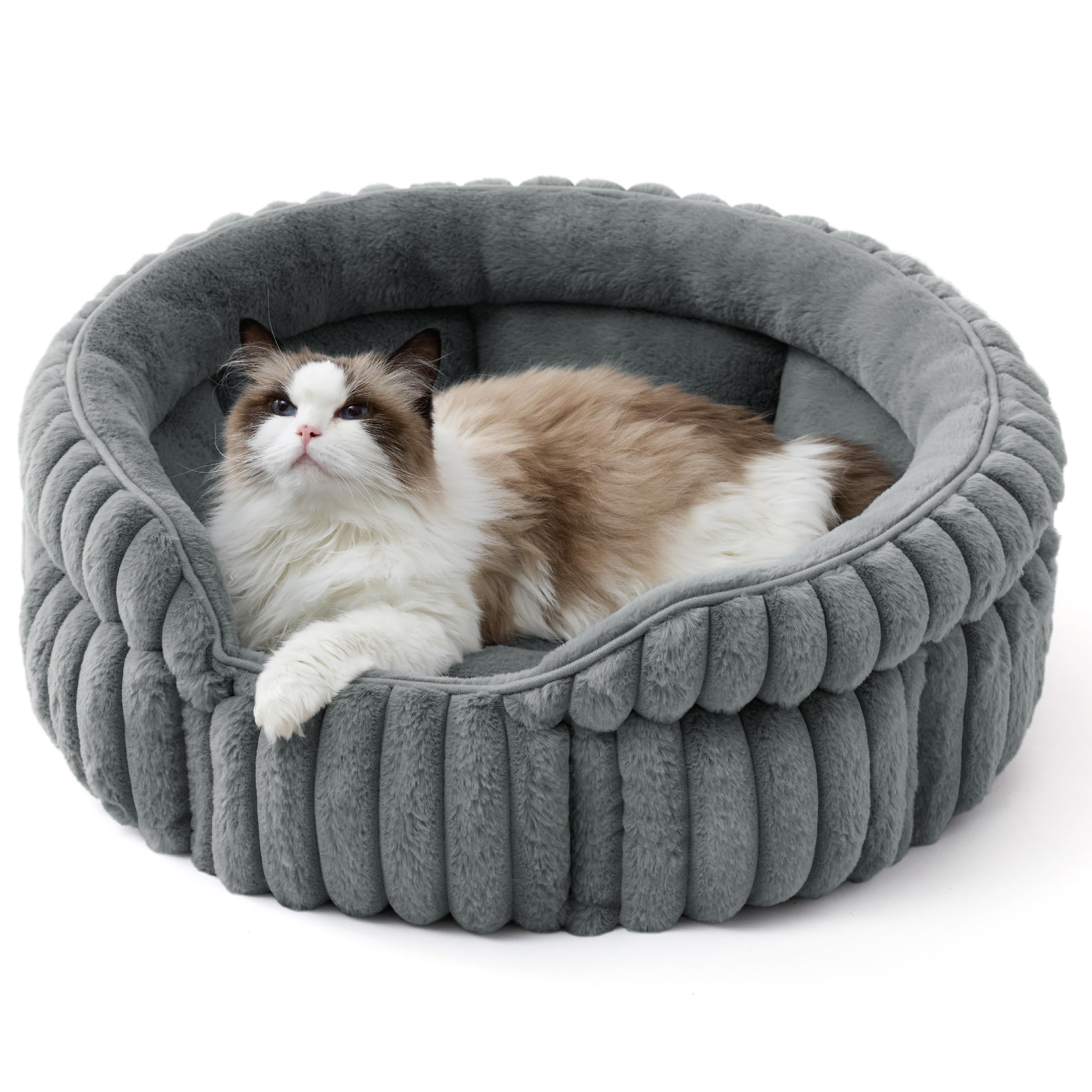 Bedsure ComfyFleece Cat Bed, 23-Inch