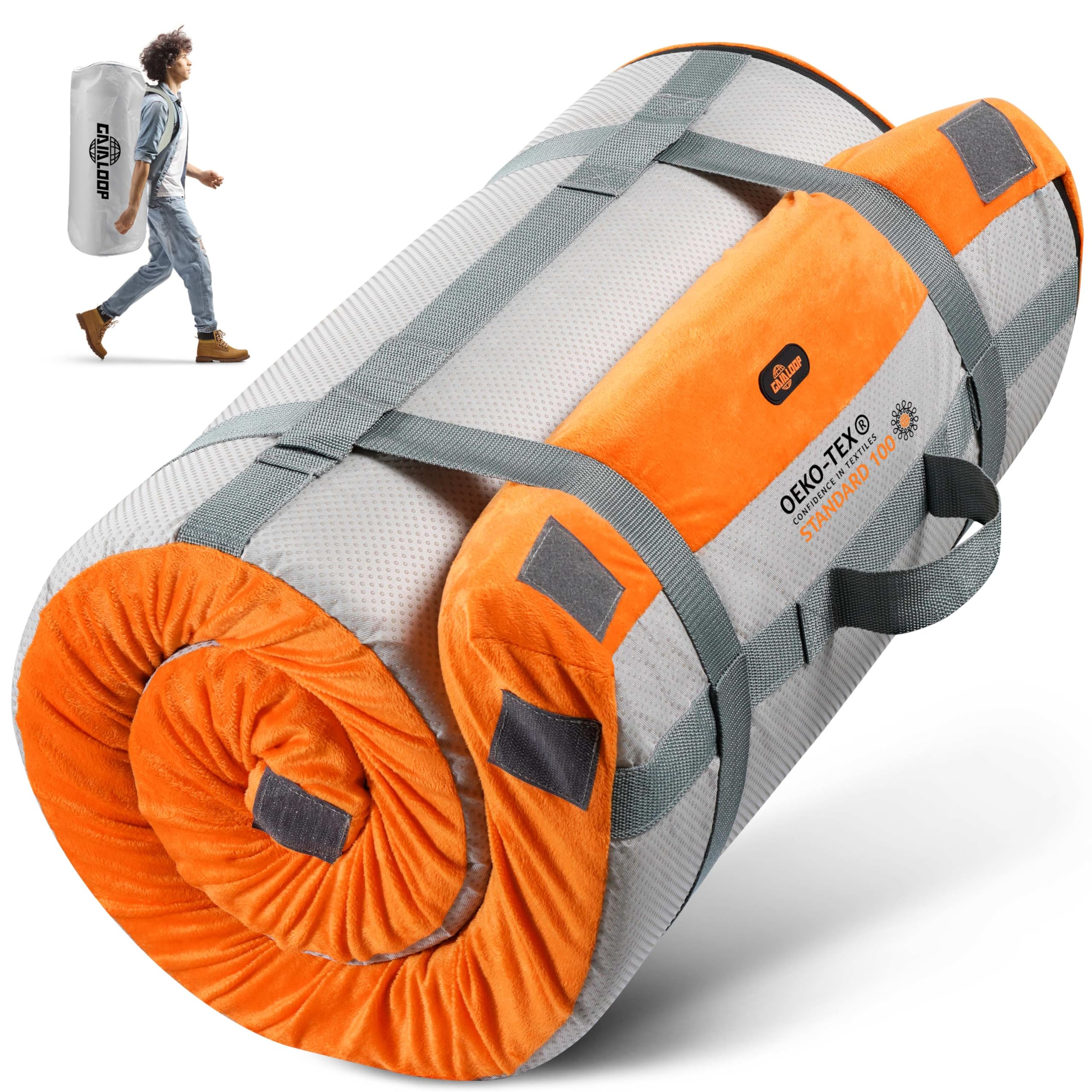 GAIALOOP 3-Inch Memory Foam Camping Mattress