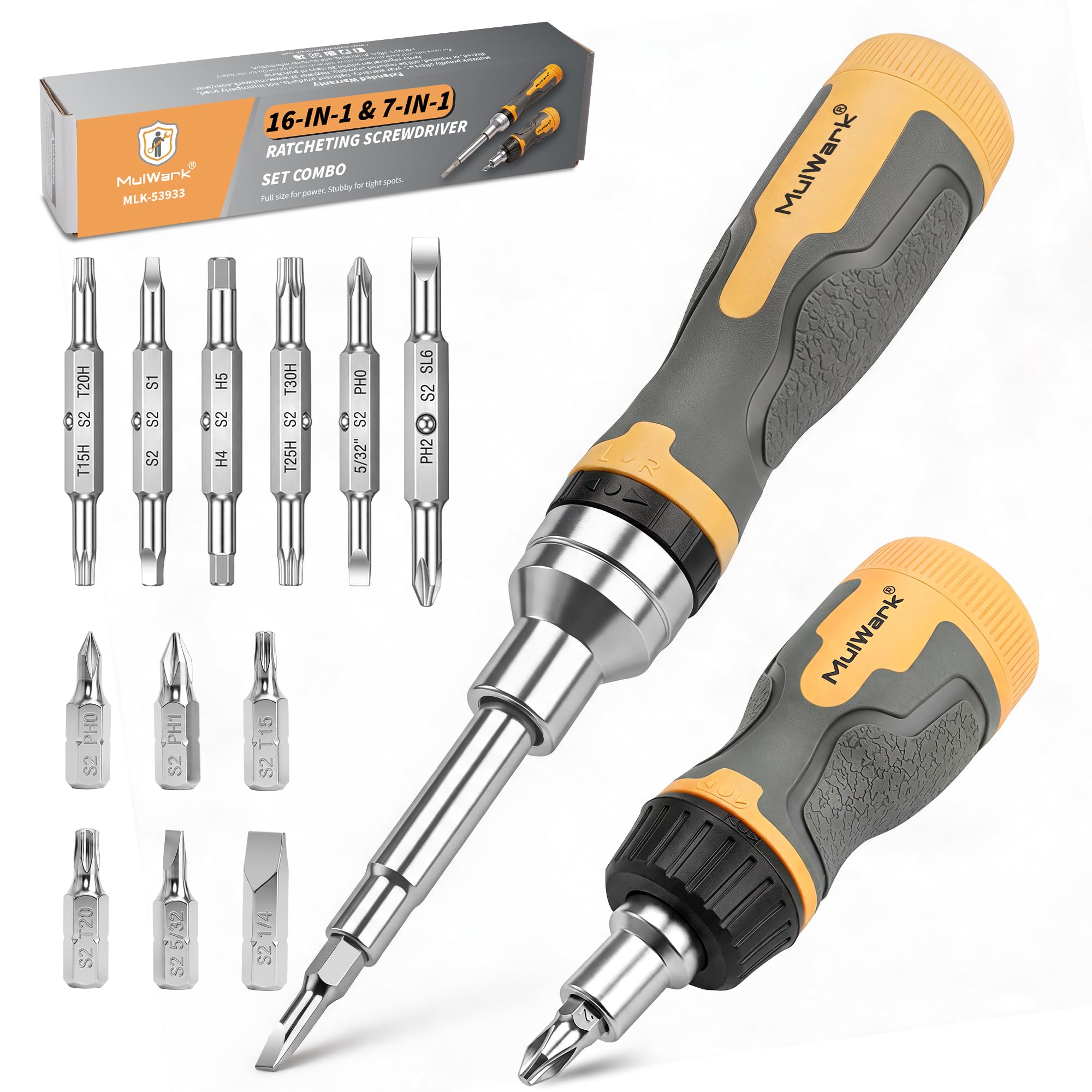 MulWark 16-in-1 & 7-in-1 Ratcheting Set