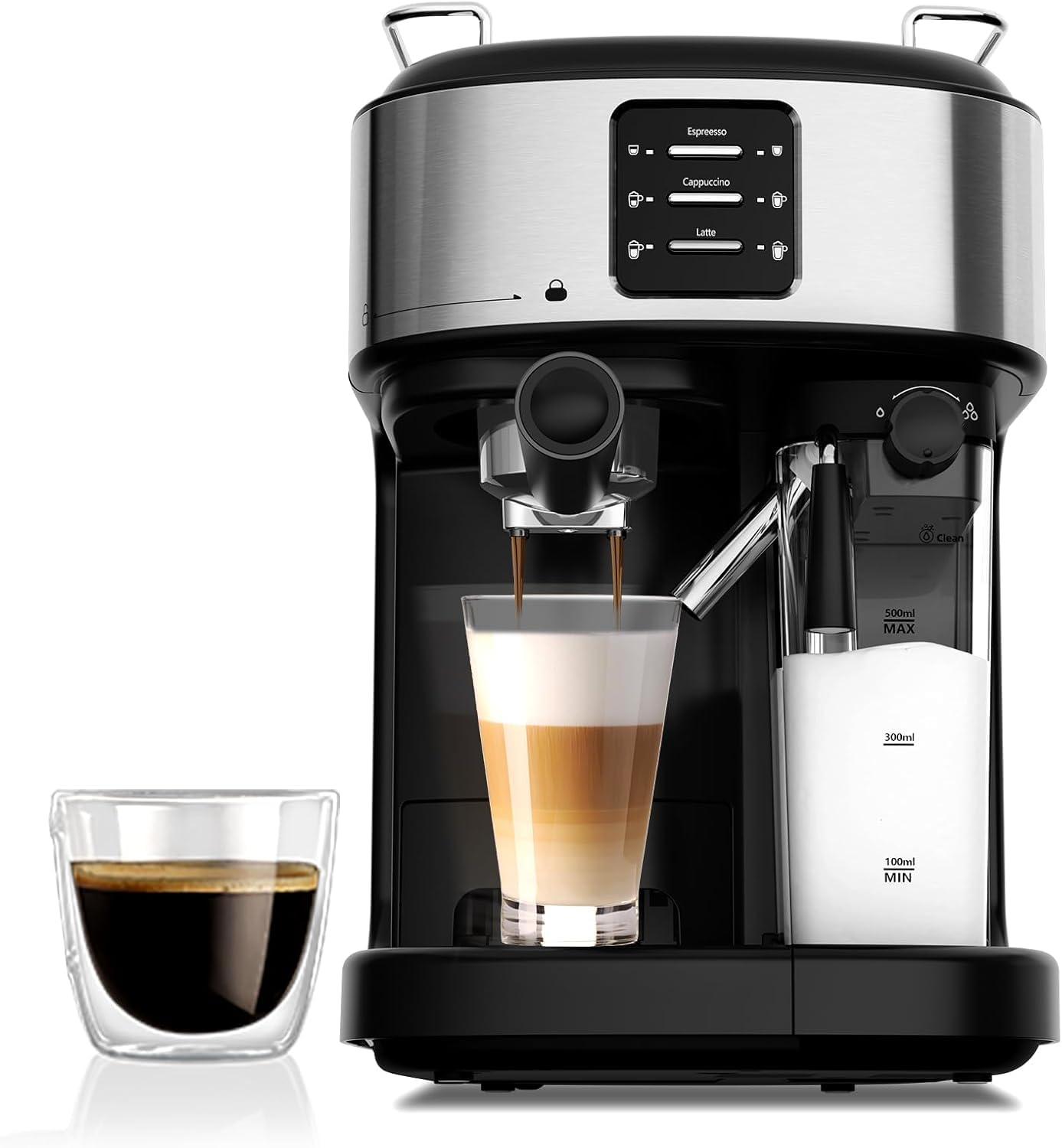 Electactic Compact Espresso Machine with Auto Milk Frother
