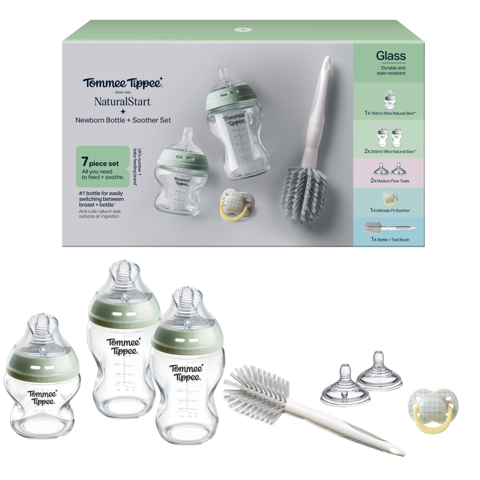 Tommee Tippee Natural Start Glass Newborn Starter Set