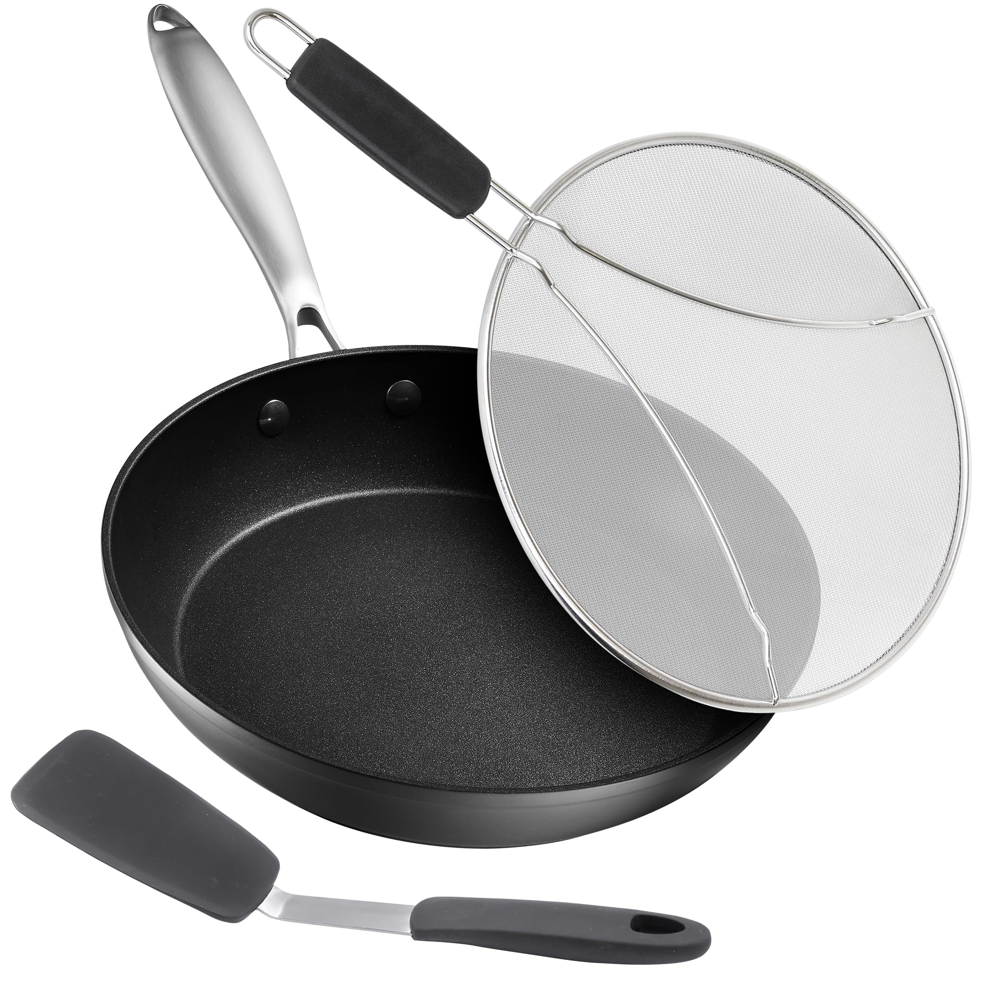 10-Inch Nonstick Frying Pan with Screen