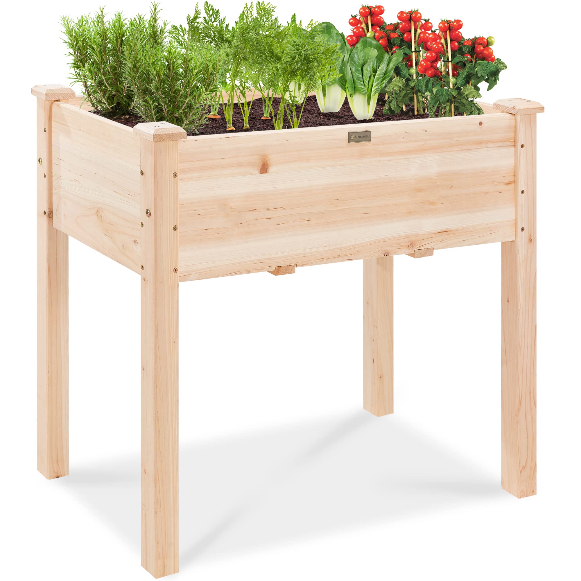Best Choice Products 34x18x30in Raised Garden Bed