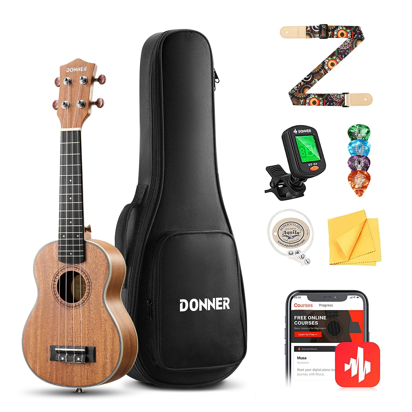 Donner DUS-200 Soprano Ukulele