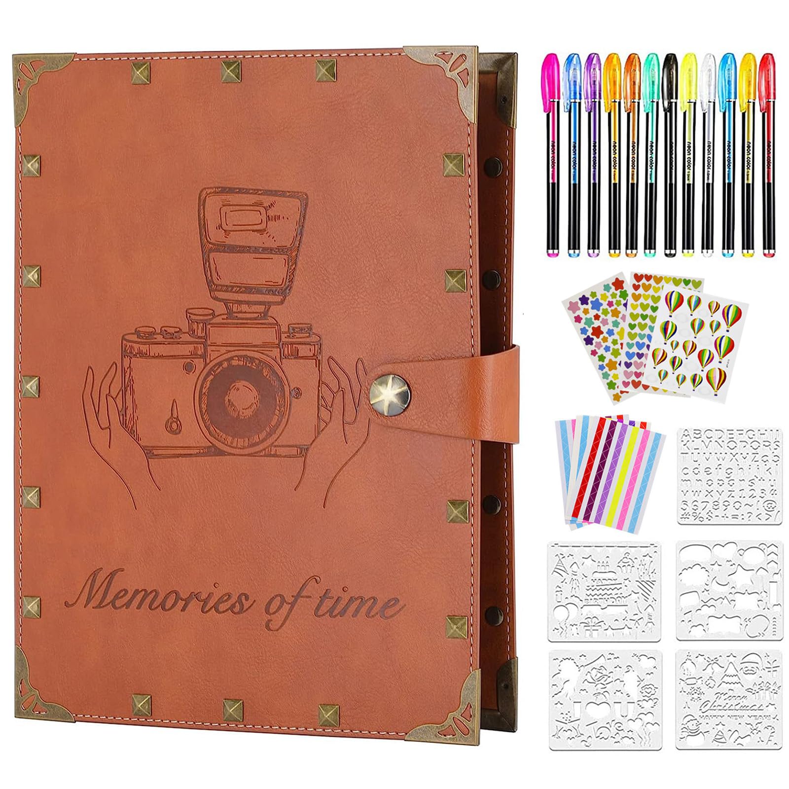ZEEYUAN Leather Scrapbook DIY Photo Album