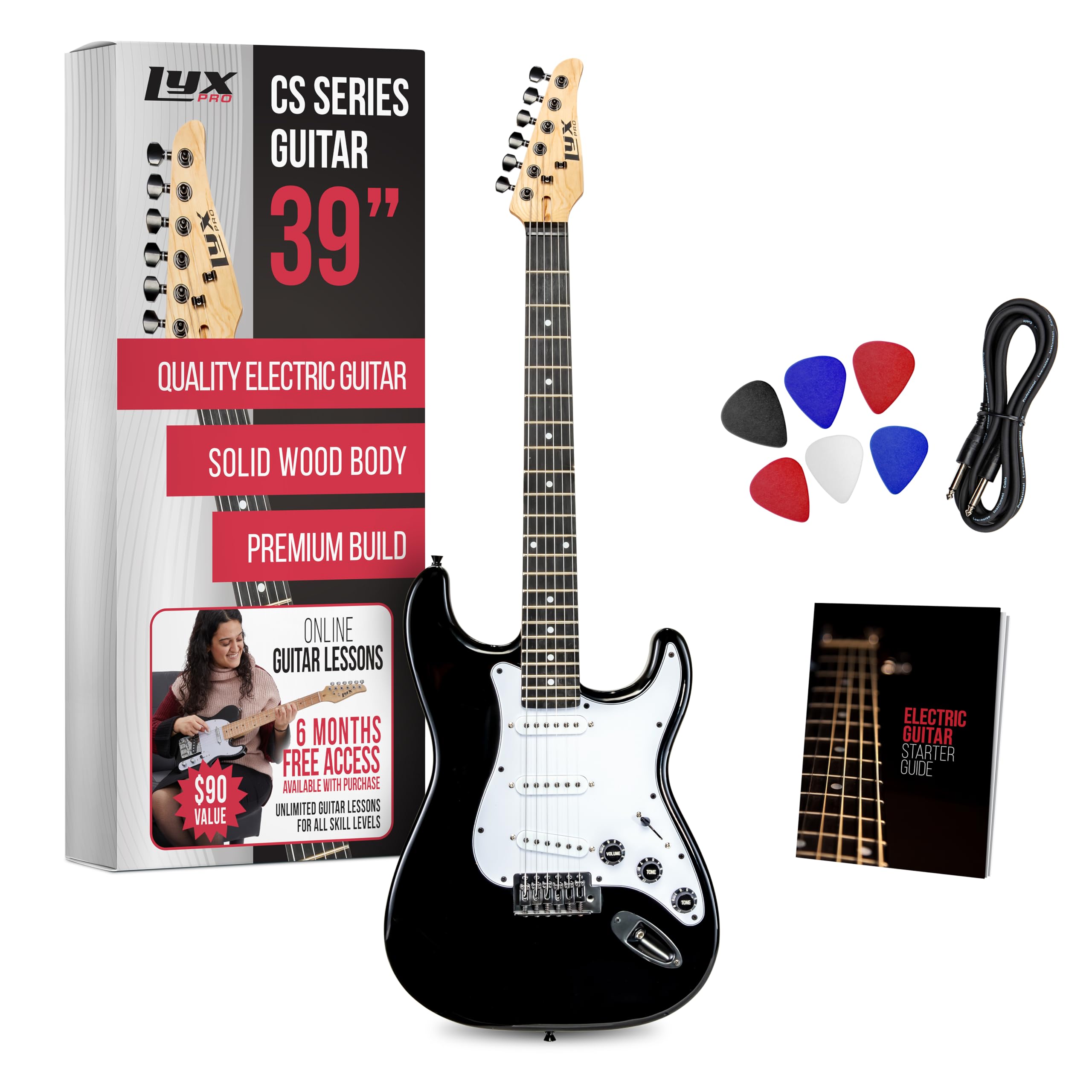 LyxPro CS 39-Inch Electric Guitar