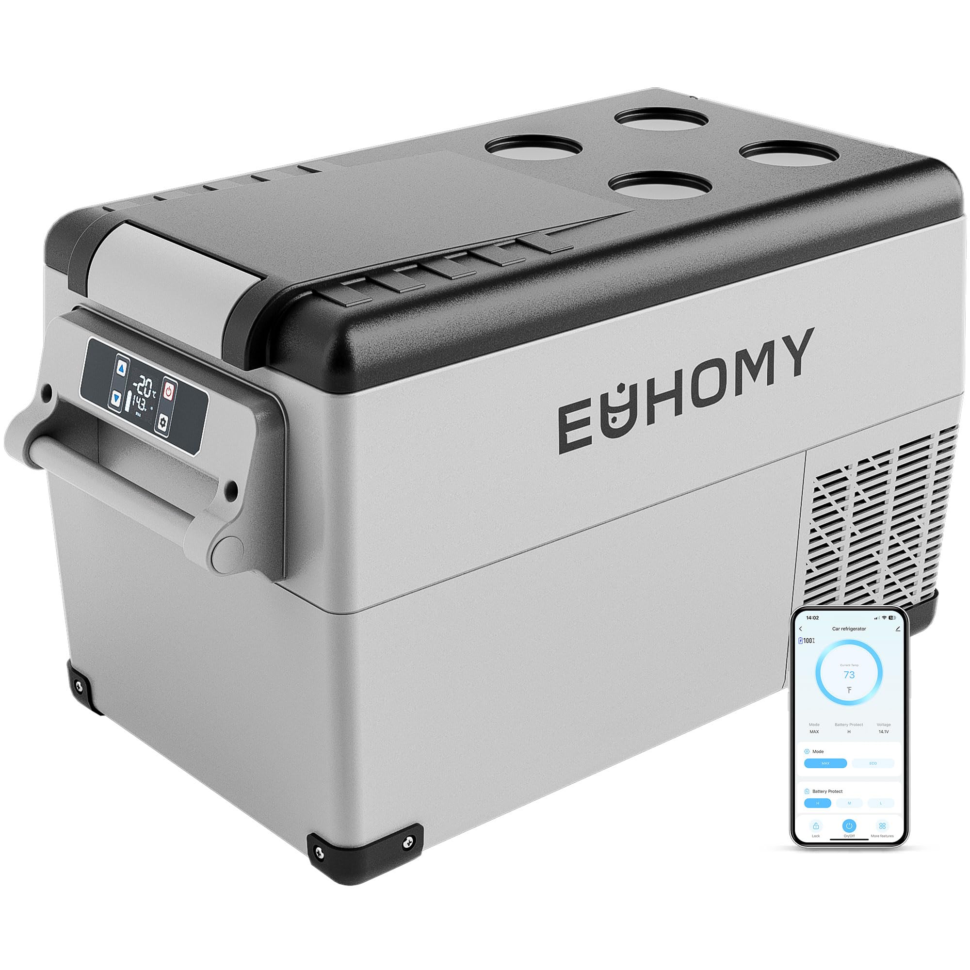 EUHOMY 37QT 12V Refrigerator