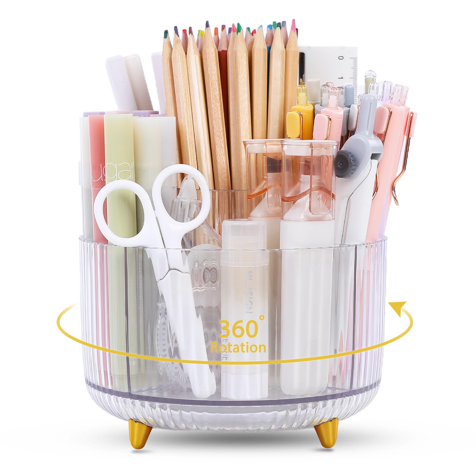 SKYDUE Rotating Pencil Pen Holder