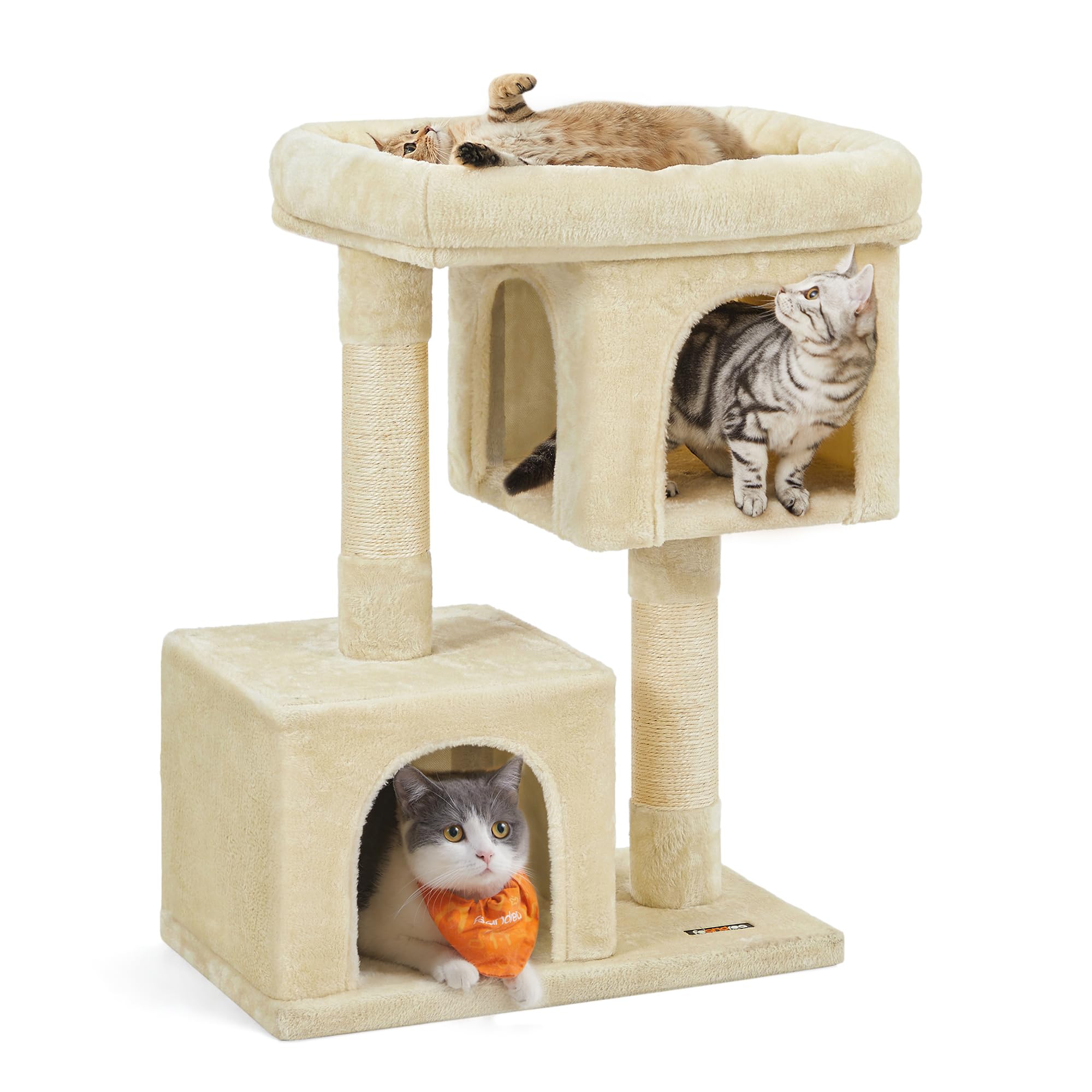 Feandrea Cat Tree, 33.1-Inch, Beige