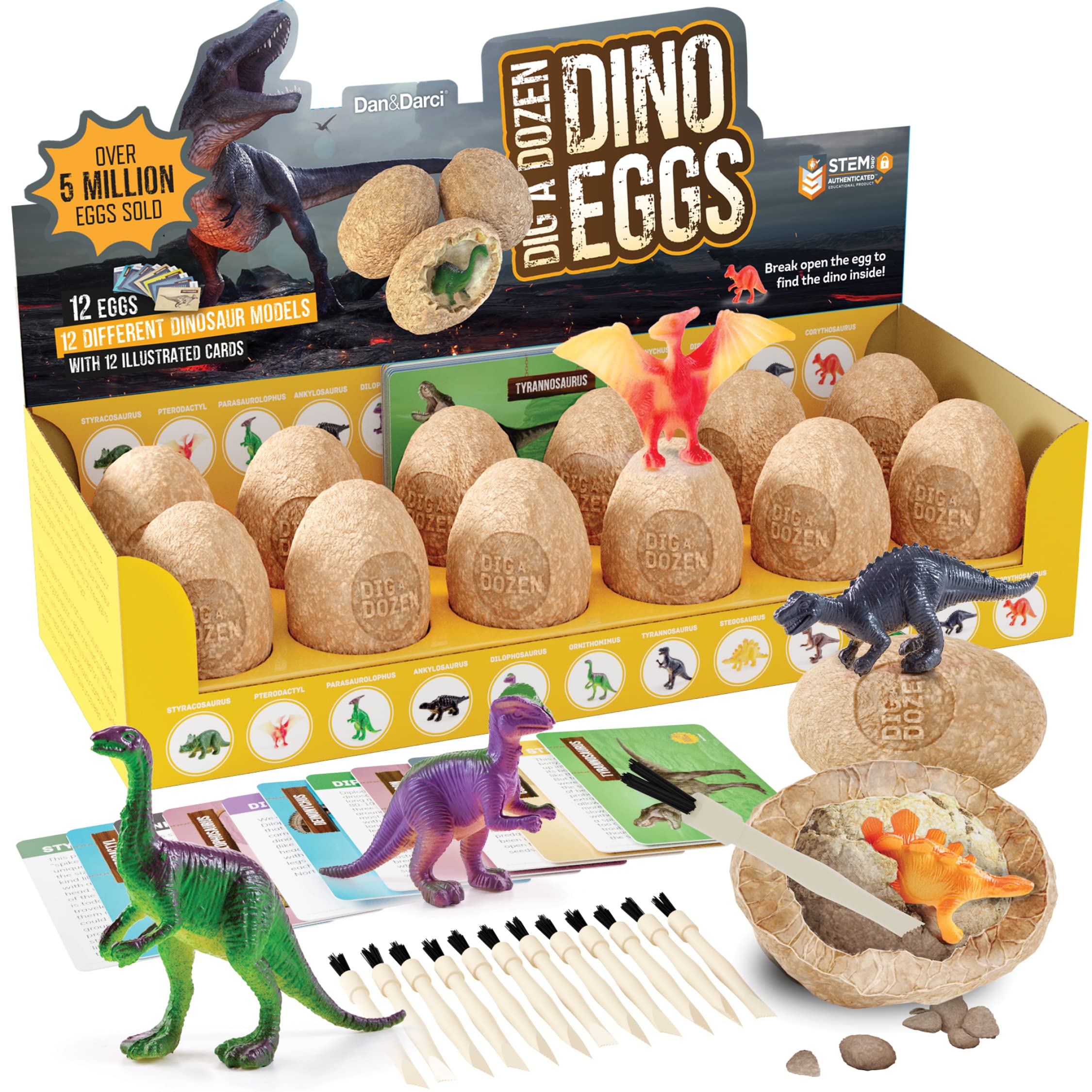 Dan&Darci Dig a Dozen Dino Egg Kit