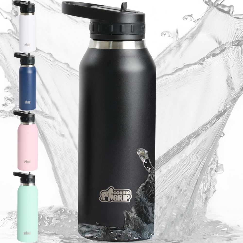 GORILLA GRIP 40 oz Insulated Water Bottle
