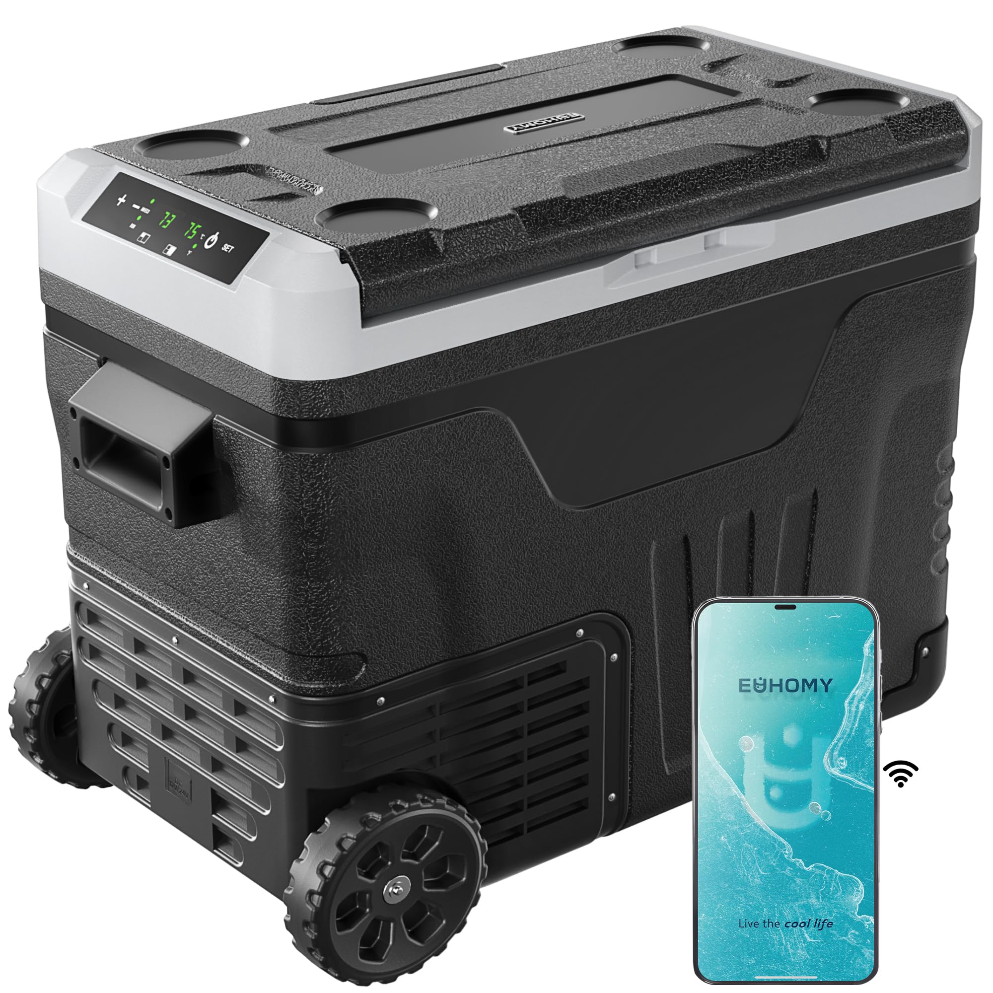 EUHOMY 47QT Dual Zone Refrigerator