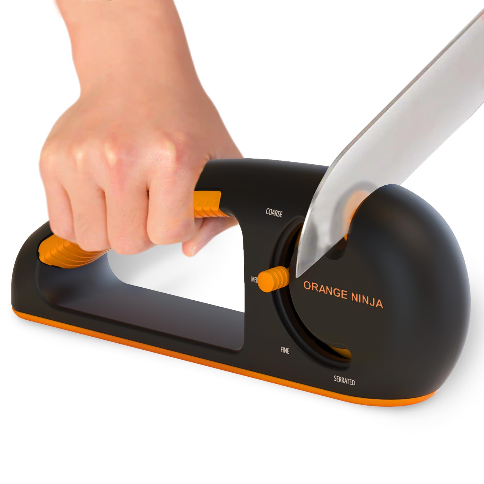 Orange Ninja 4-Stage Knife Sharpener