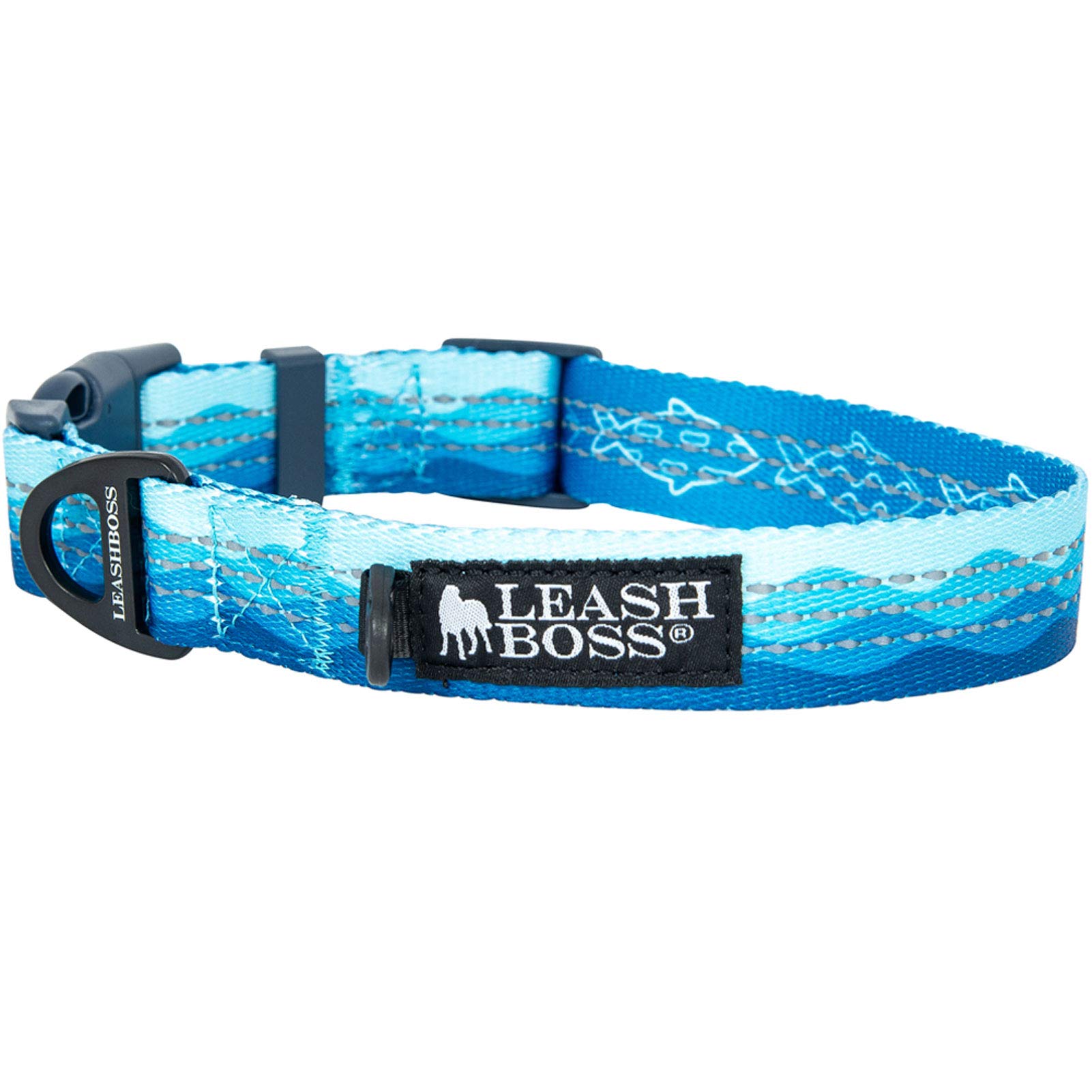 Leash Boss Patterned Reflective Dog Collar