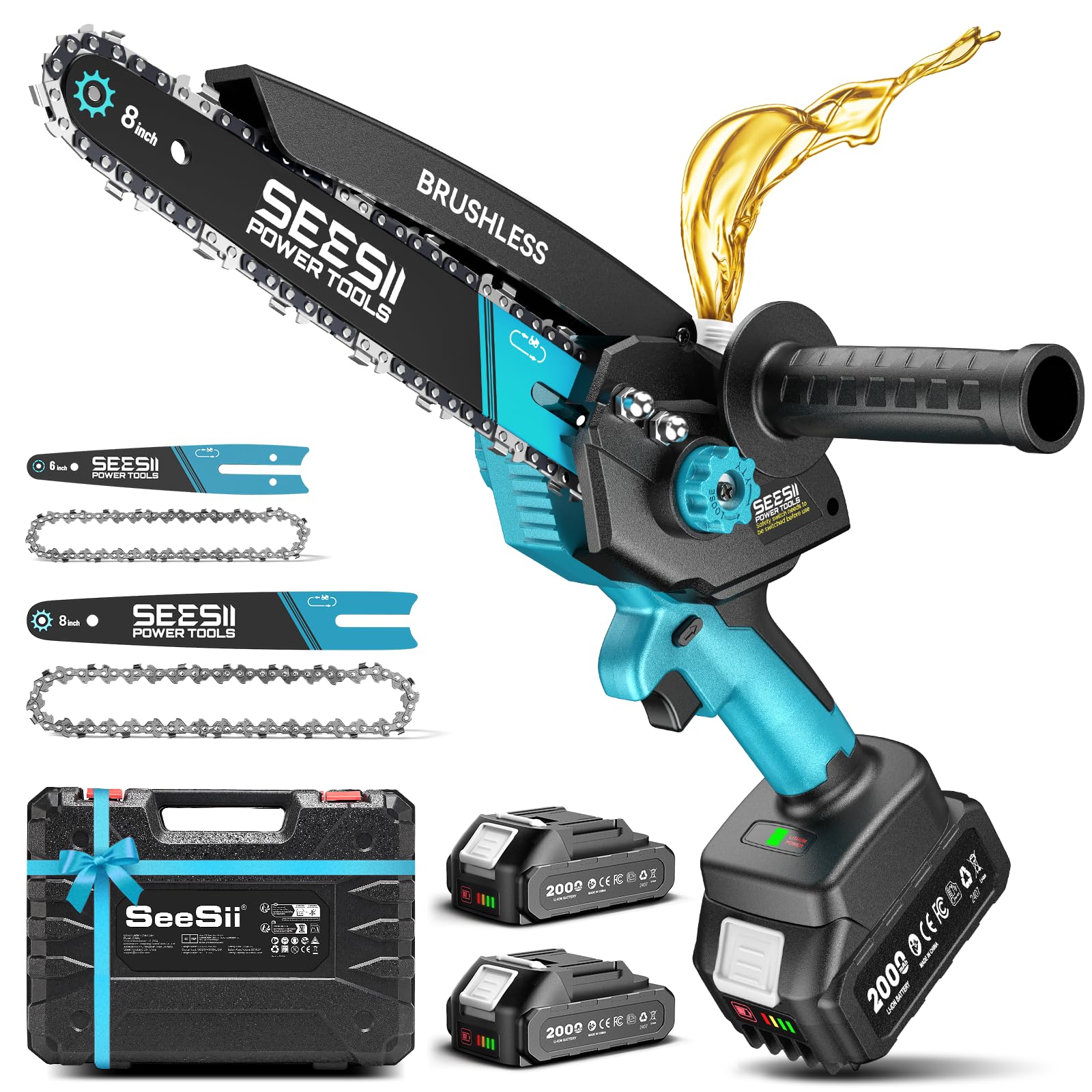 SEESII 6-Inch & 8-Inch Mini Chainsaw