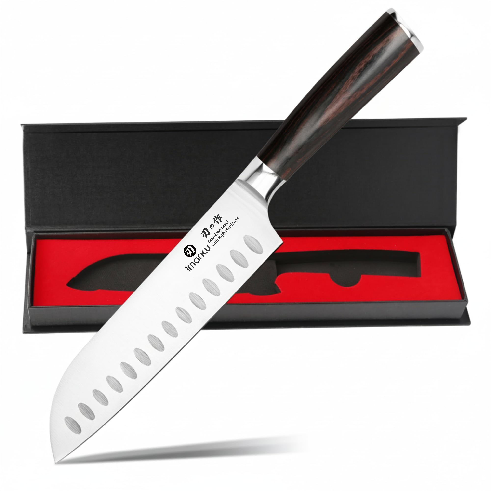 imarku 7-Inch Japanese Santoku Knife