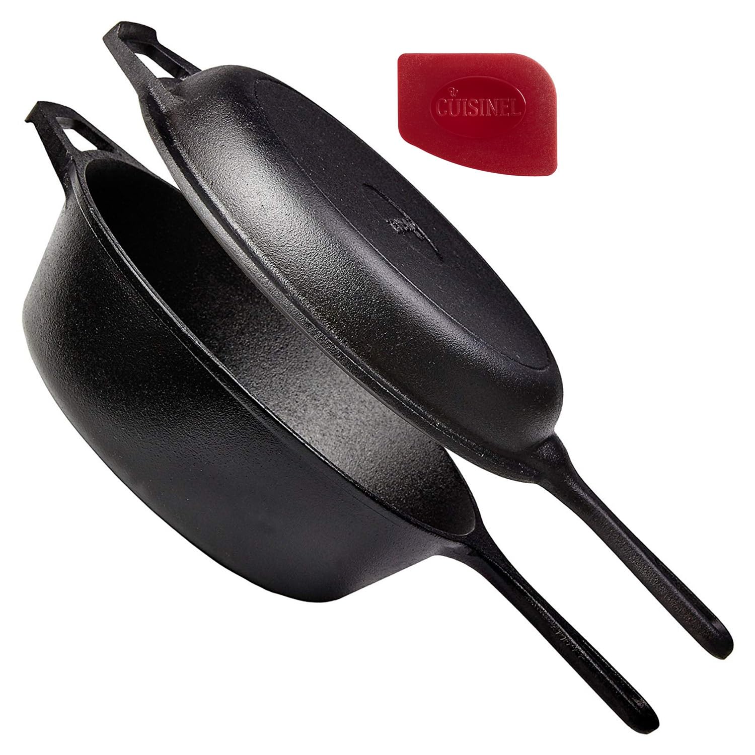 Cuisinel 3-Qt Cast Iron Skillet and Lid