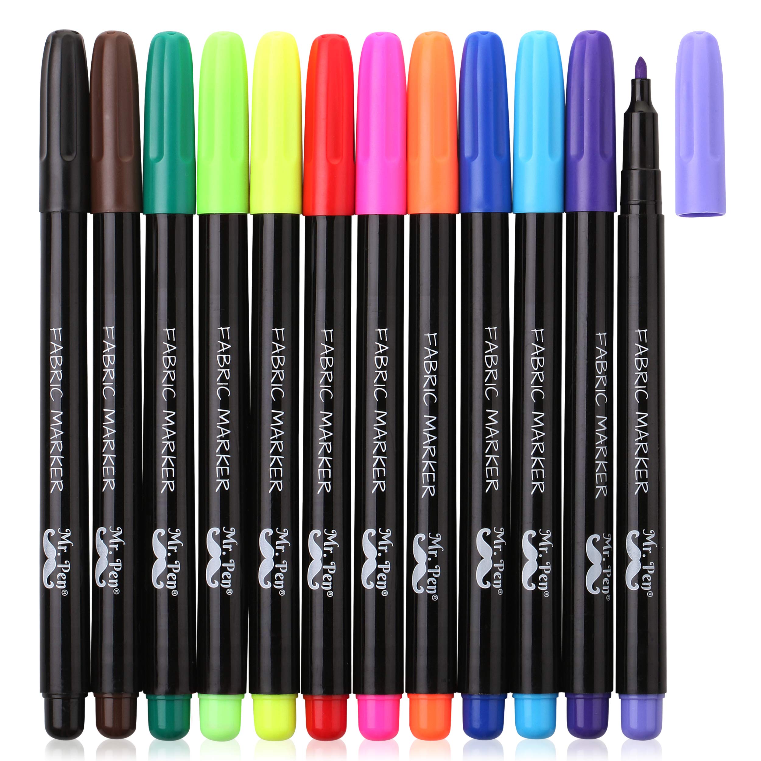 Mr. Pen Fabric Markers, 12 Pack