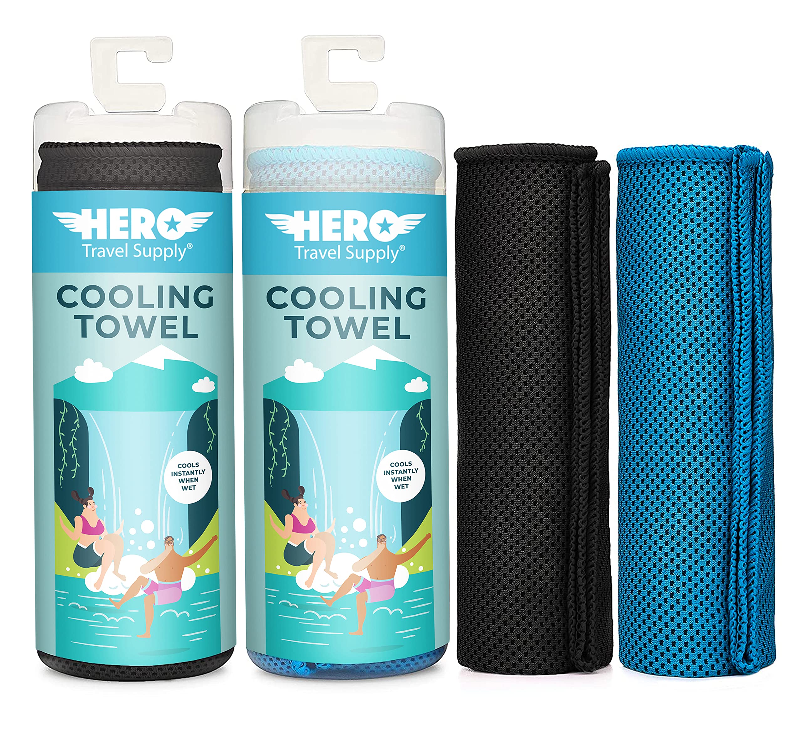Hero Cooling Towels, 2-Pack