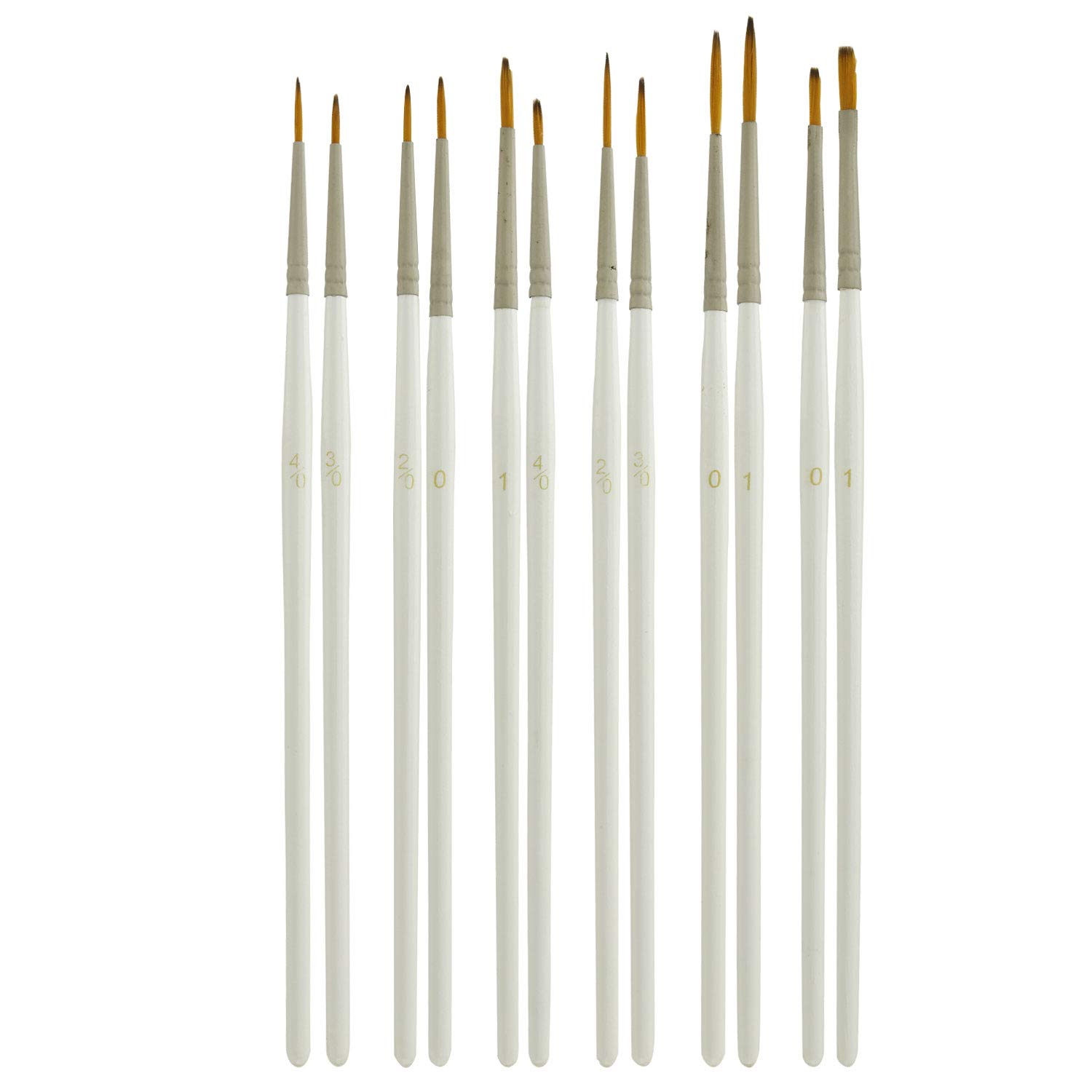 U.S. Art Supply 12-Piece Miniature Detail Set