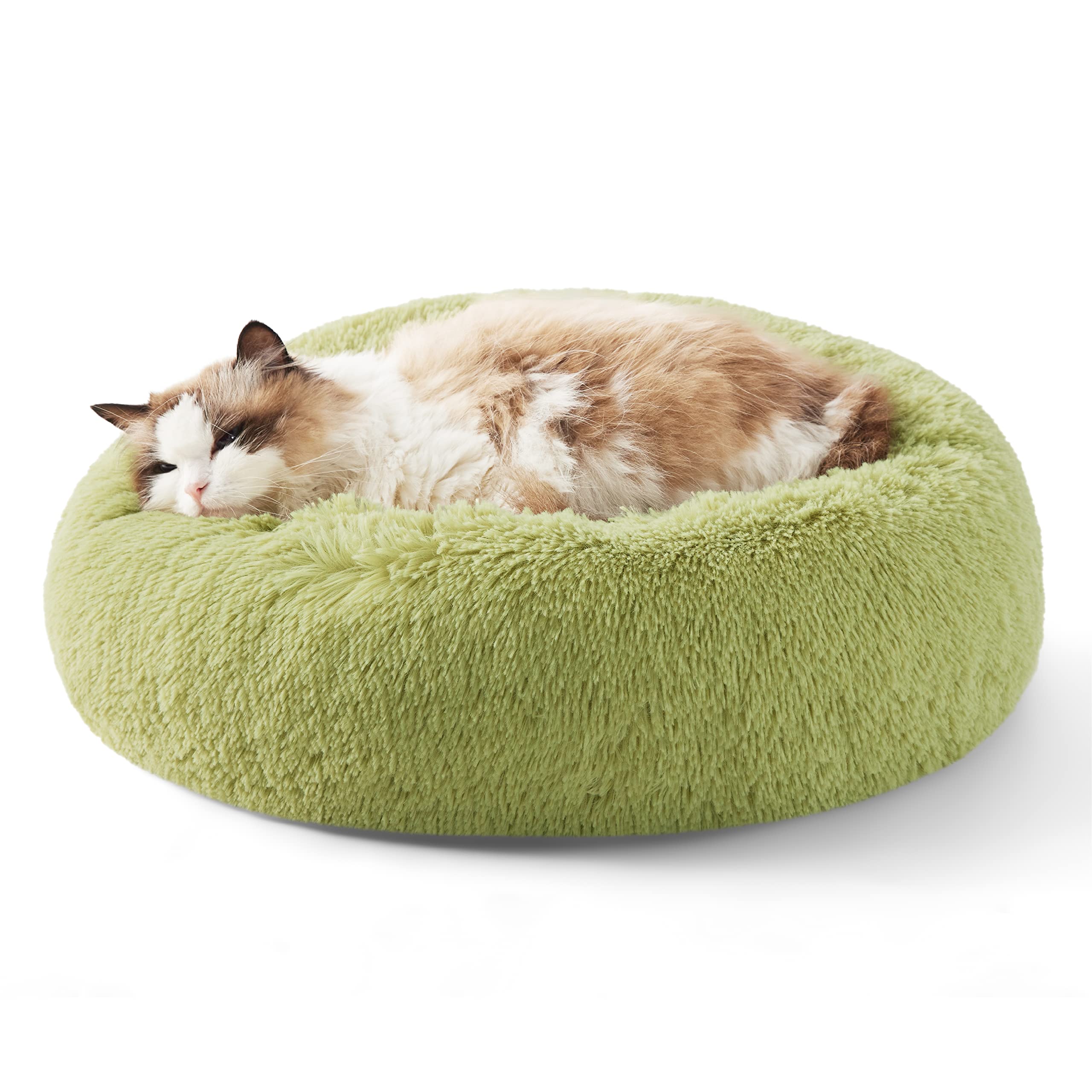 Bedsure Calming Cat Bed, 20-Inch, Green