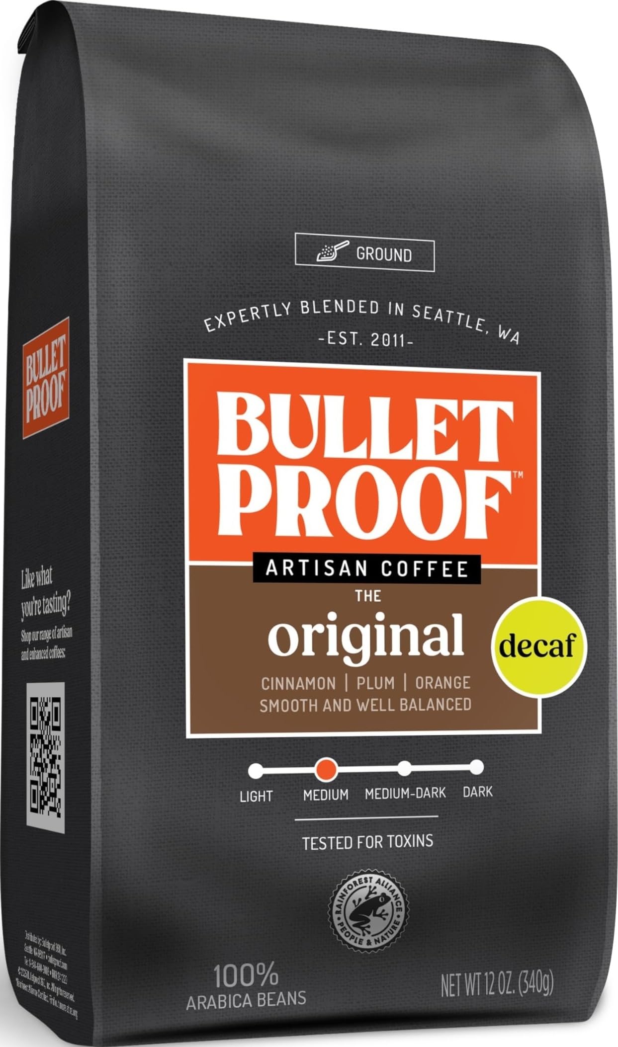 Bulletproof Original Medium Roast Ground Decaf Coffee