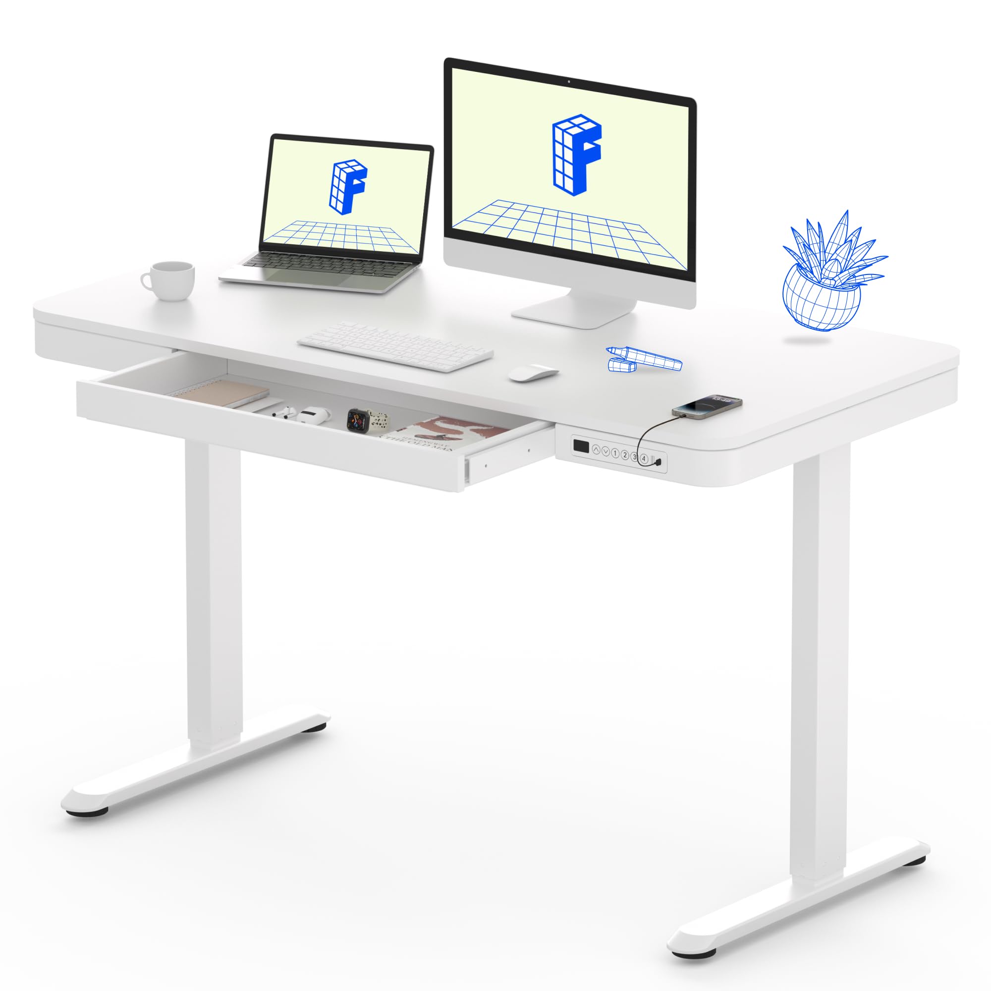 FLEXISPOT Comhar 48 Inch Standing Desk