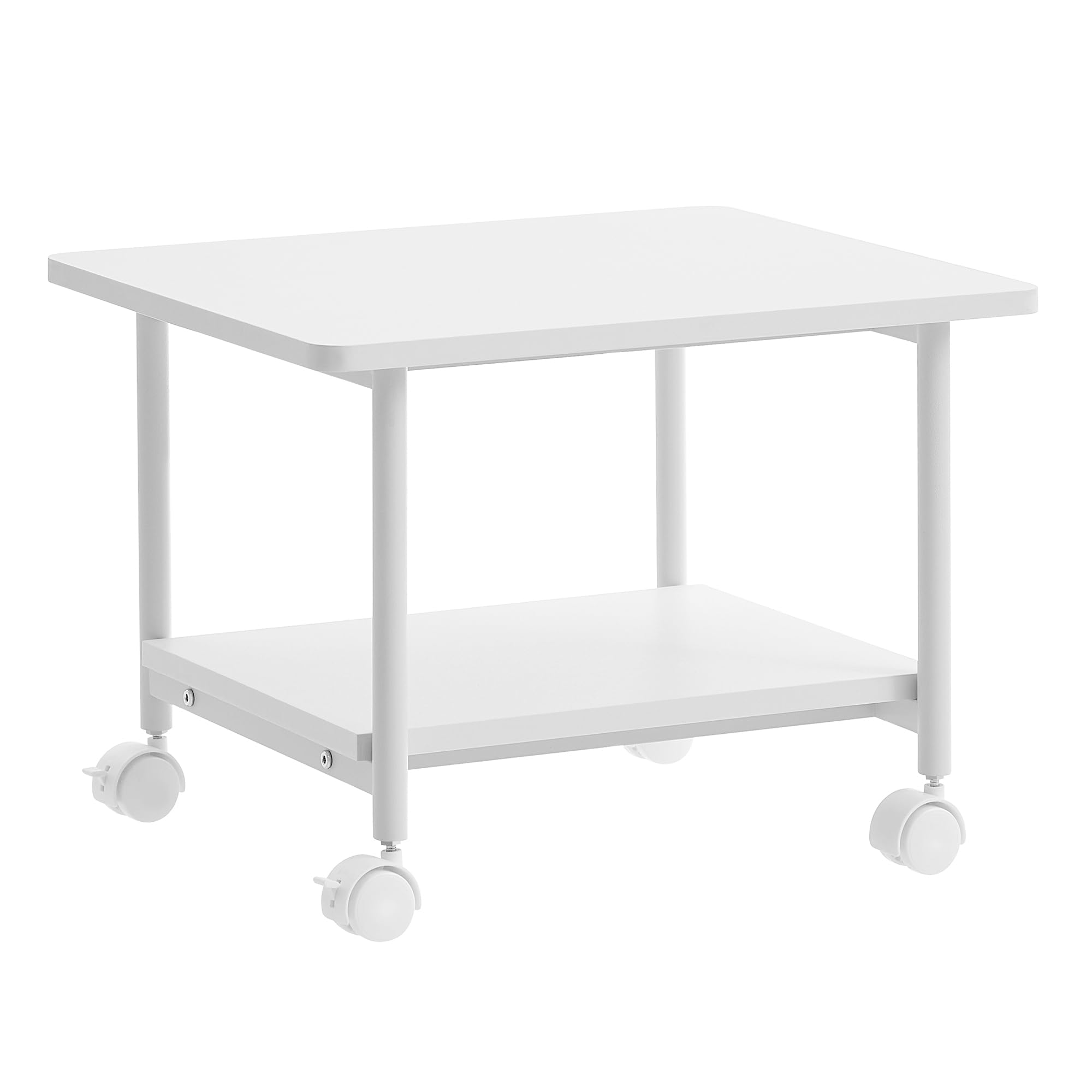 VASAGLE 2-Tier Printer Stand, White