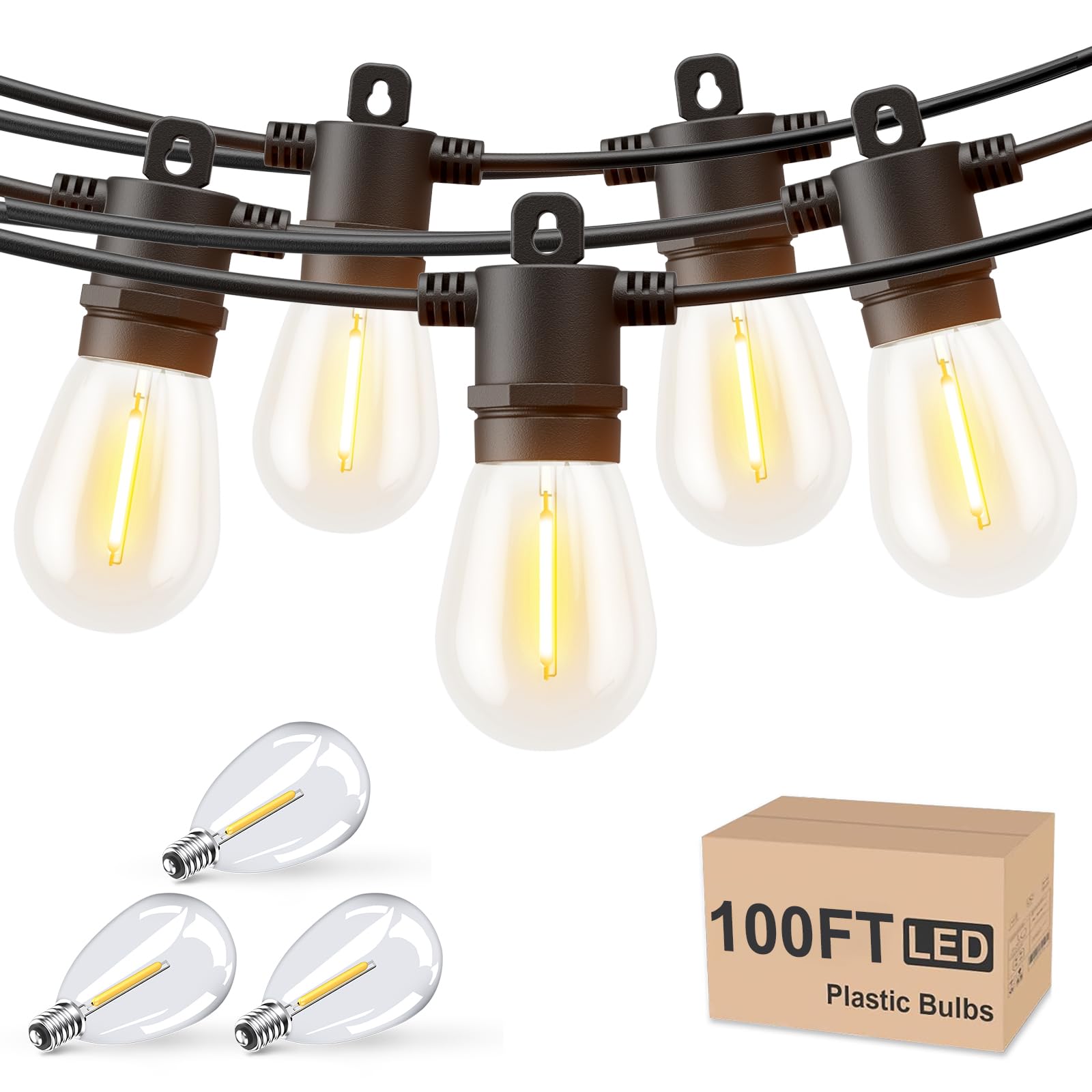 Svater Outdoor String Lights 100 FT S14