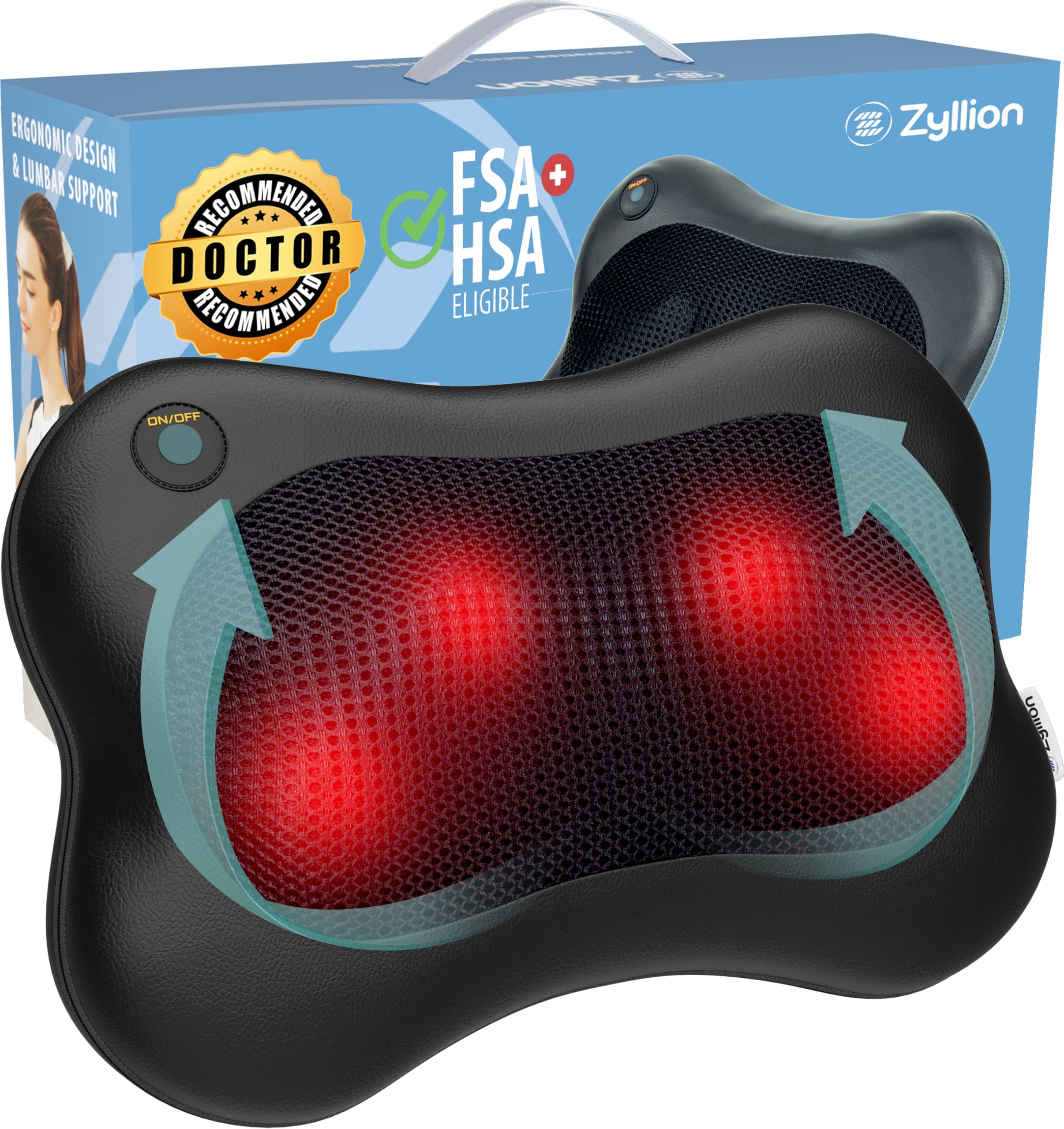 Zyllion Shiatsu Back and Neck Massager