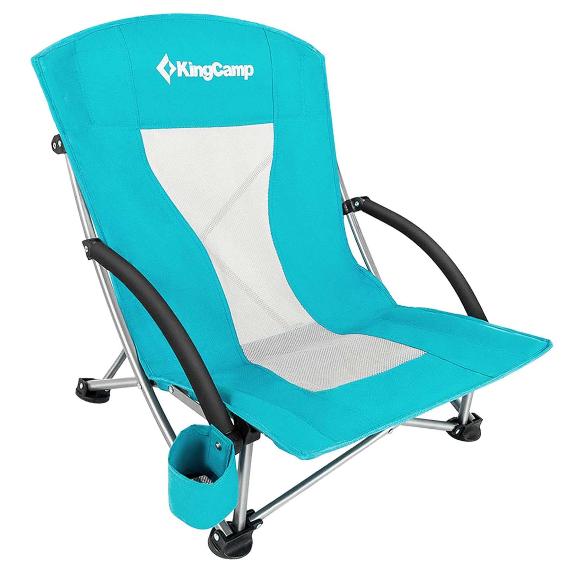 KingCamp Low Beach Chair with Mesh Back