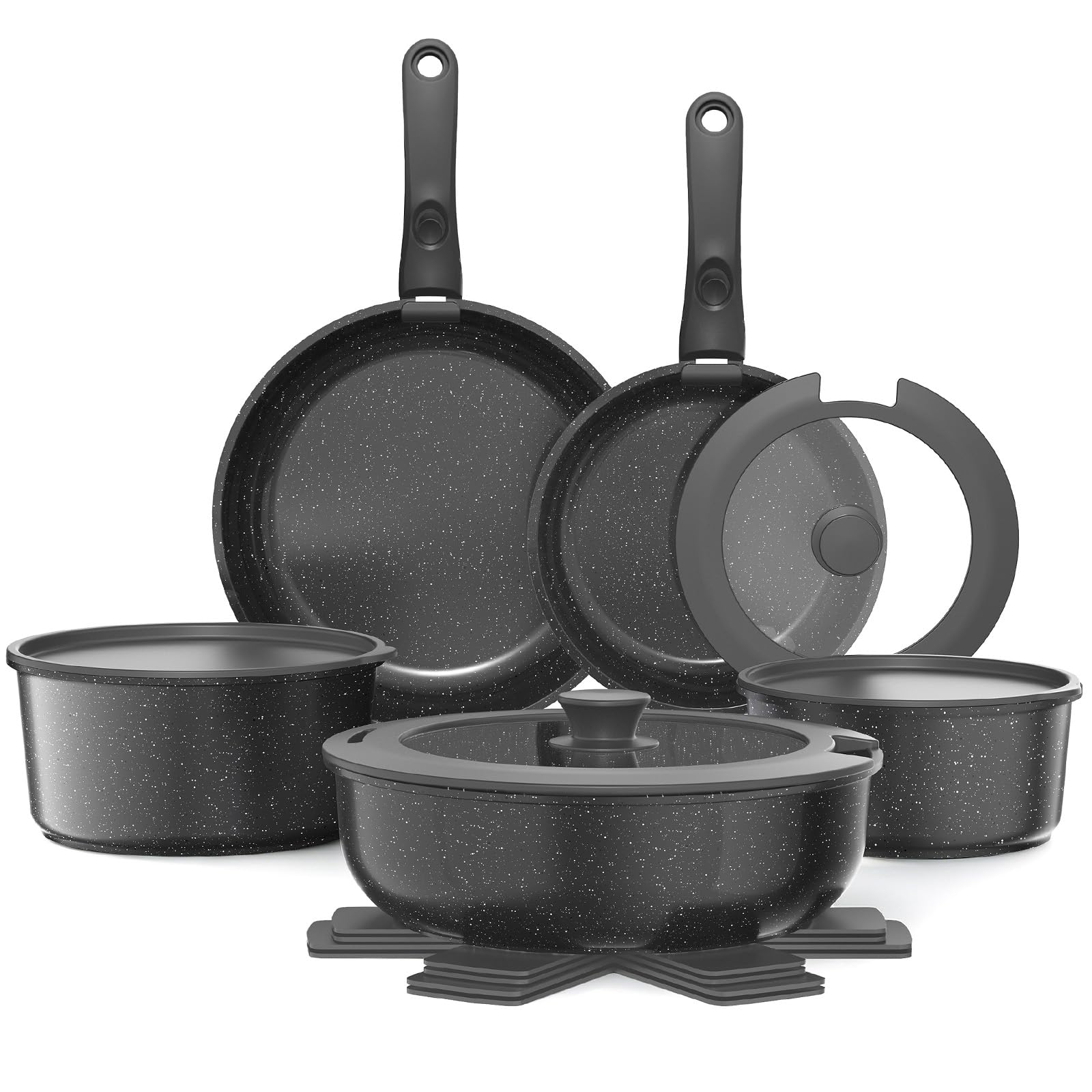 YASHE 15-Piece Stackable Set