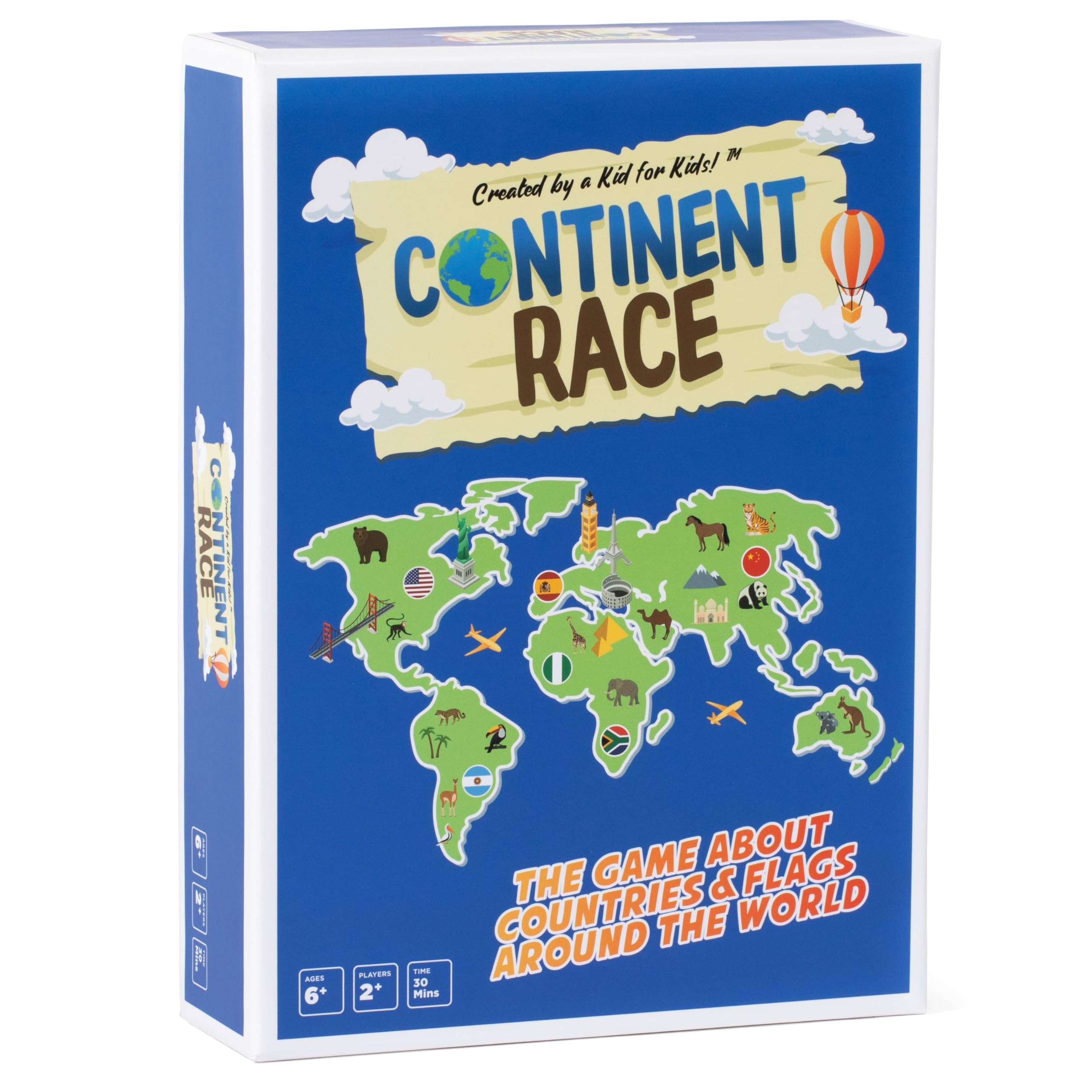 Continent Race Geography Board Game
