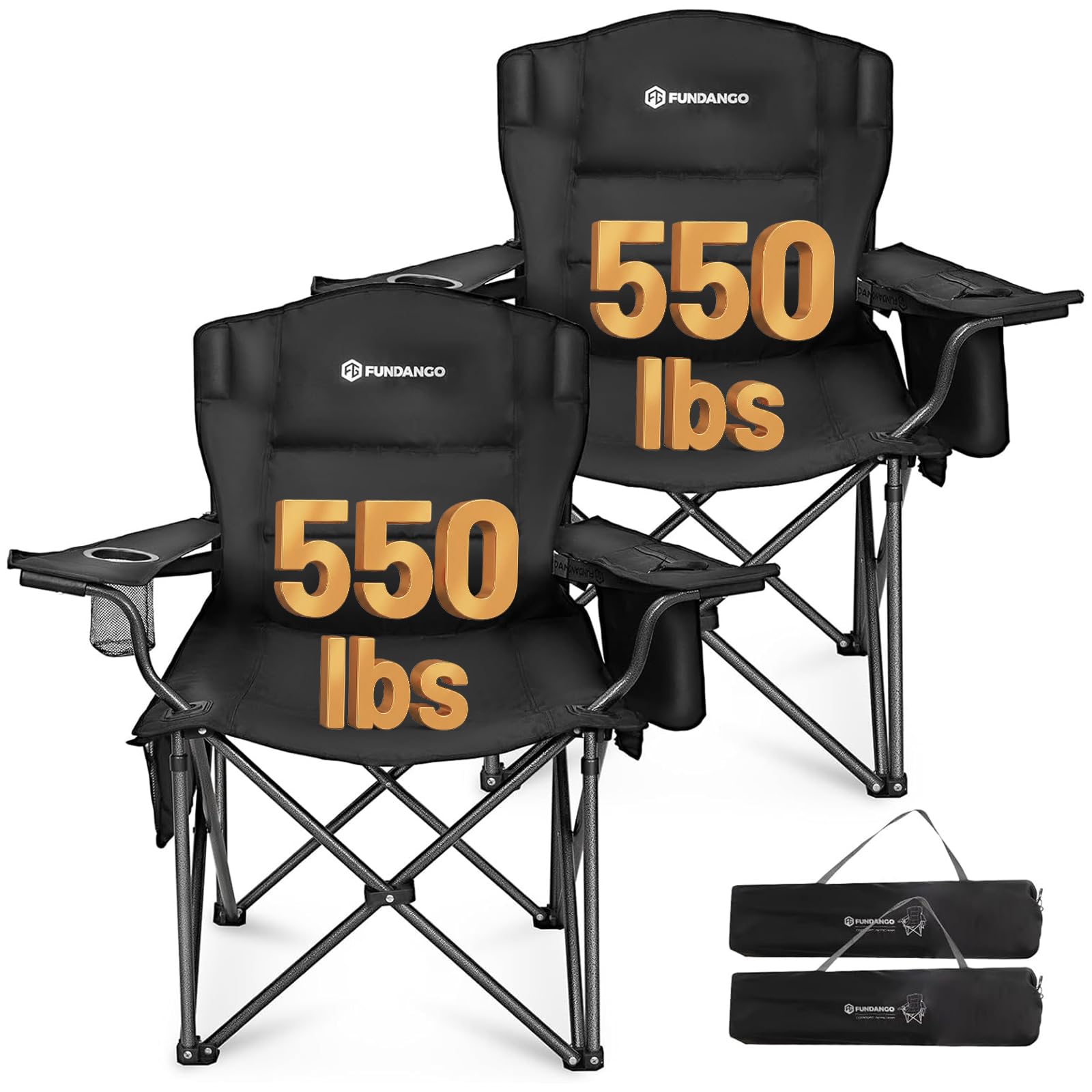 FUNDANGO Oversized Camping Chair with Cooler