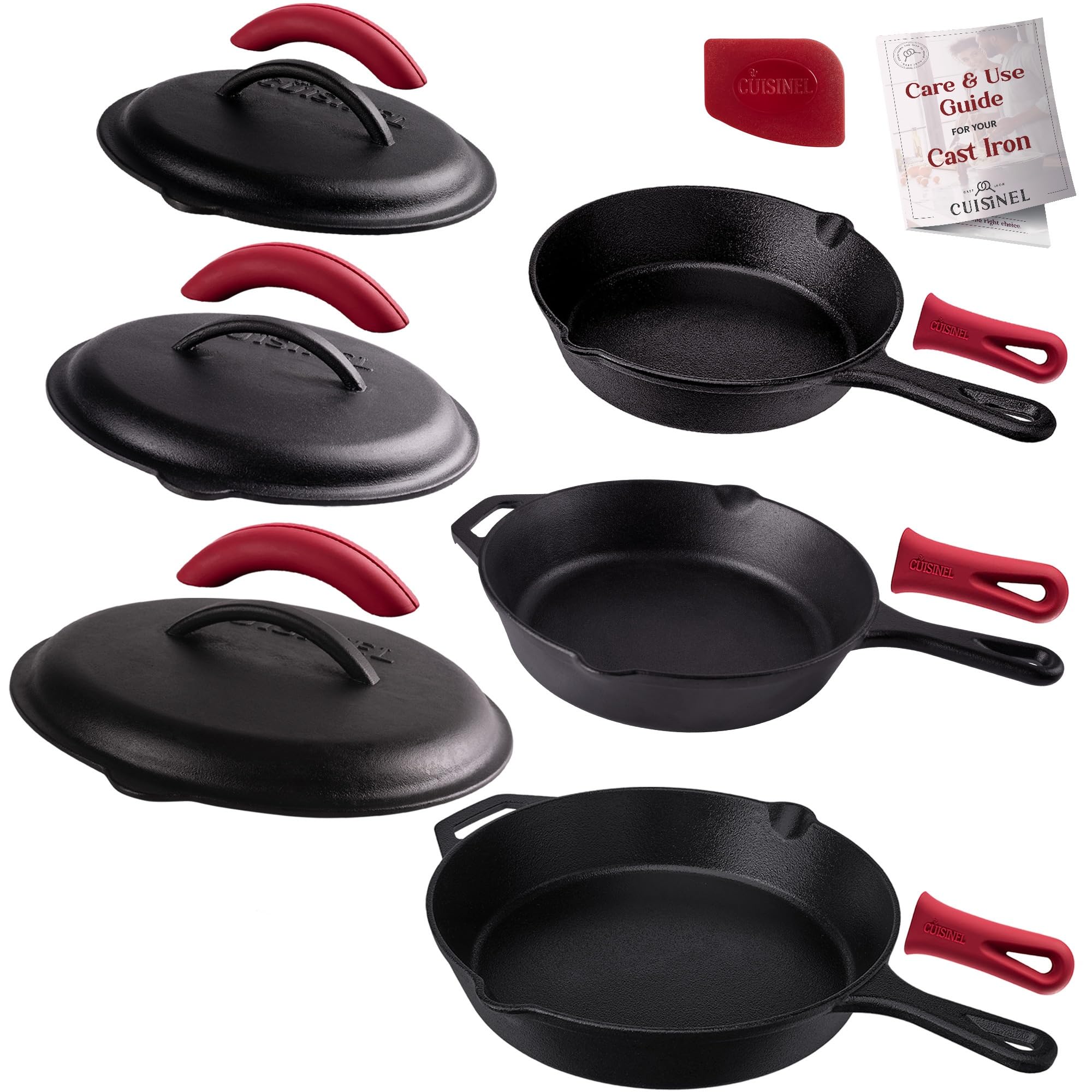 Cuisinel 8-, 10-, and 12-Inch Skillet Set