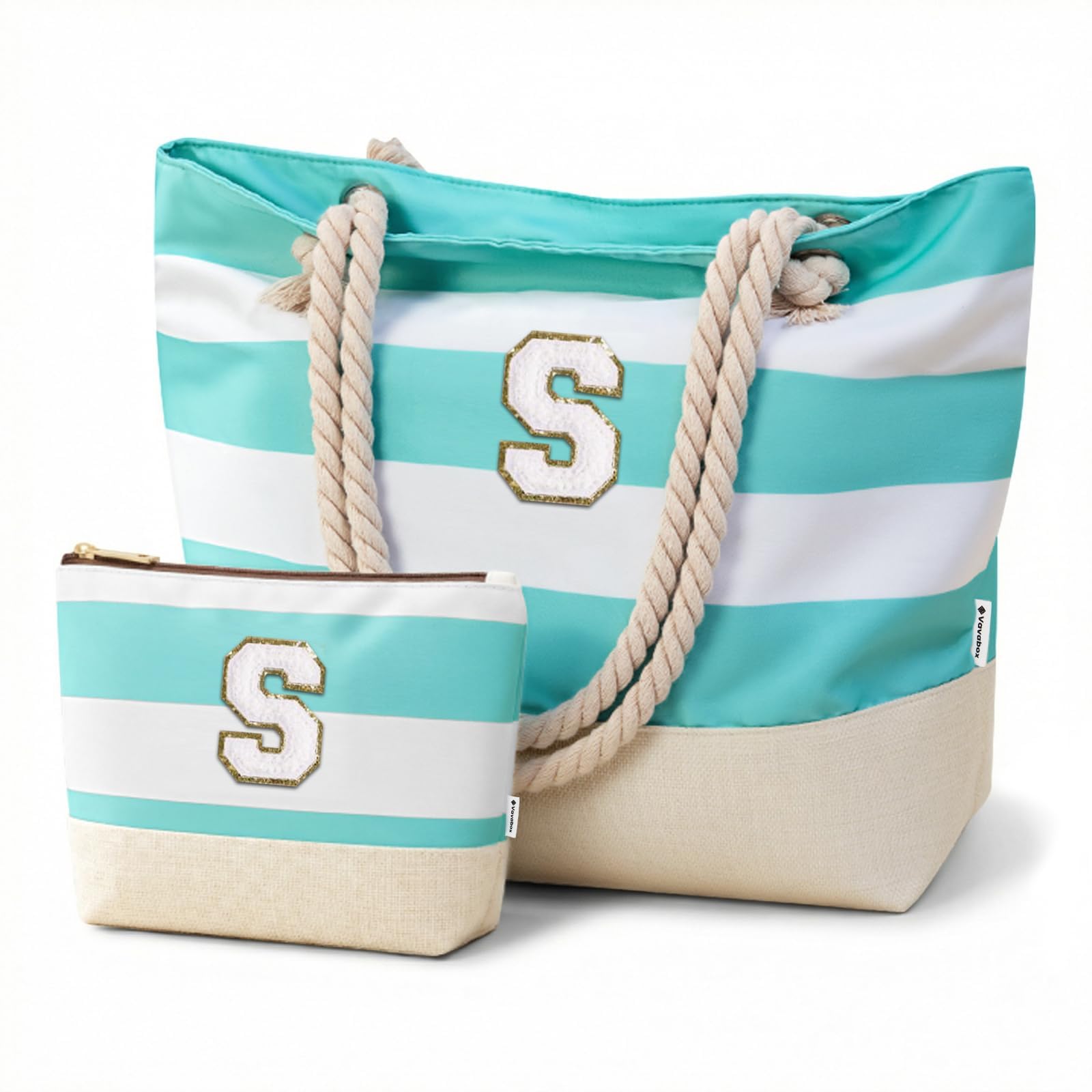 Vavabox Initial Beach Tote Set